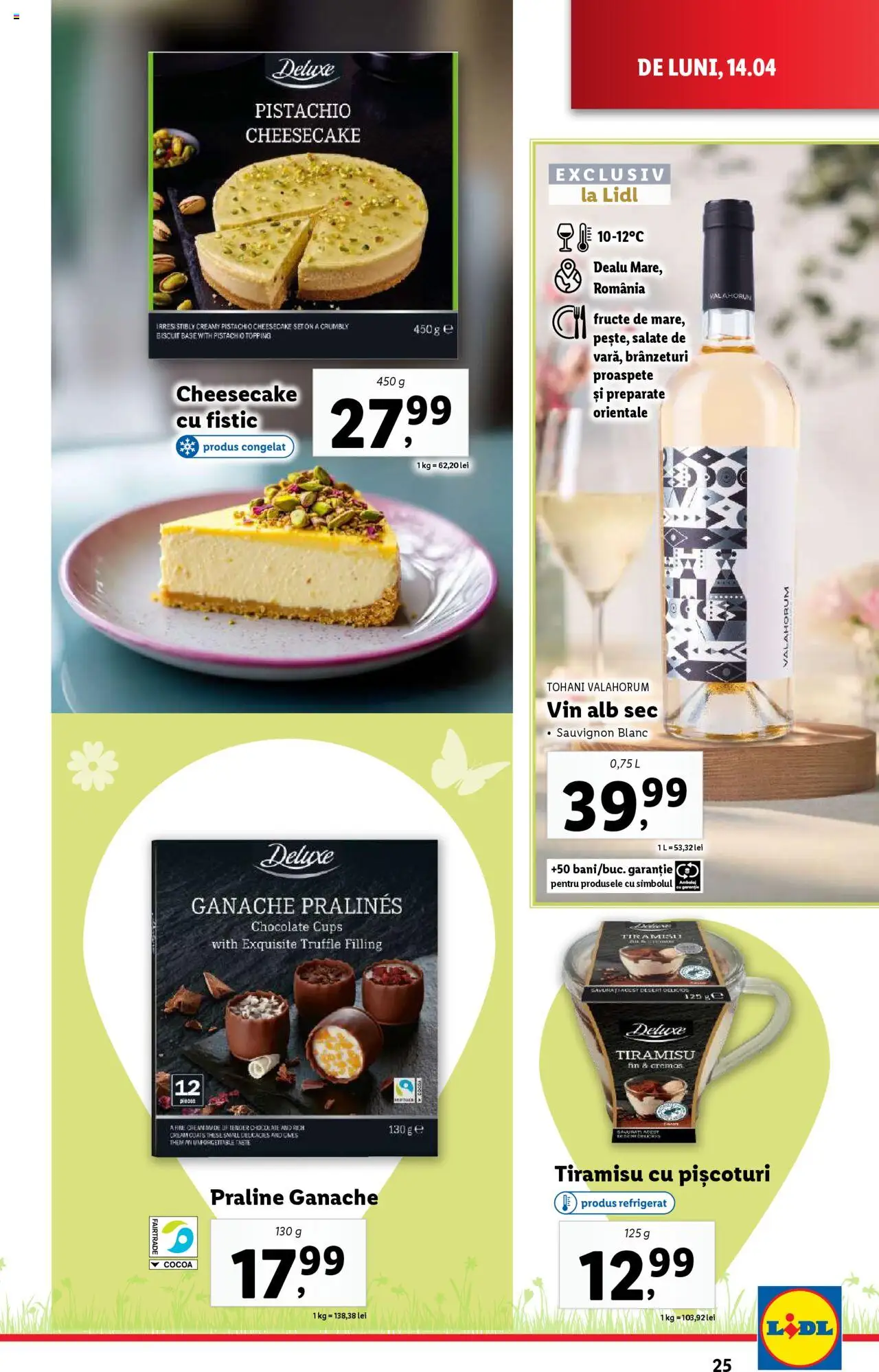 Catalog LIDL 14 - 19 Aprilie 2025 | Pagina 25 | Produse: Praline, Cremă, Vin, Fistic