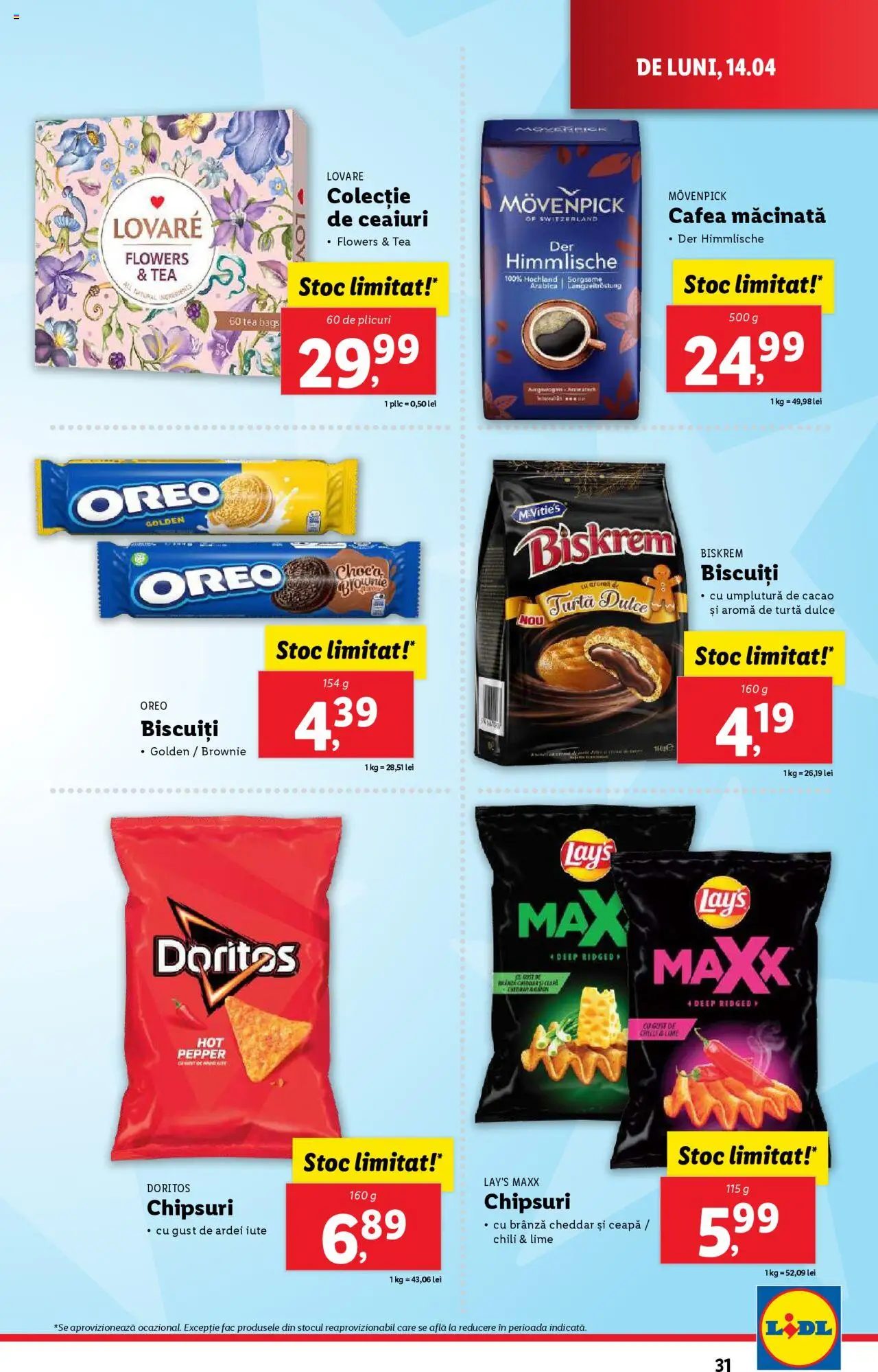 Catalog LIDL 14 - 19 Aprilie 2025 | Pagina 31 | Produse: Chilli, Ardei, Biscuiți, Turtă dulce