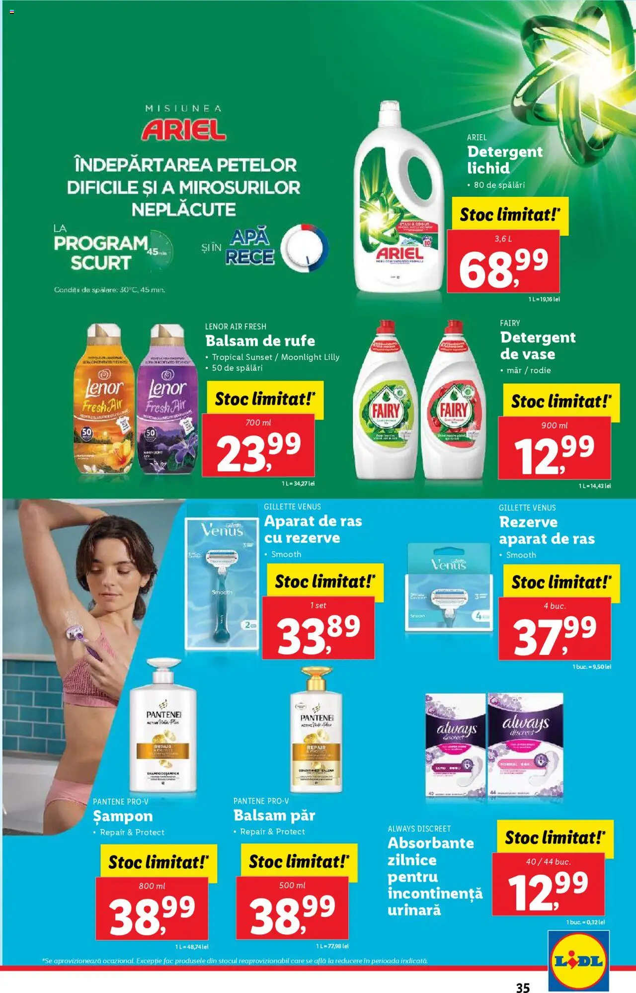 Catalog LIDL 14 - 19 Aprilie 2025 | Pagina 35 | Produse: Șampon, Balsam, Detergent, Balsam de rufe