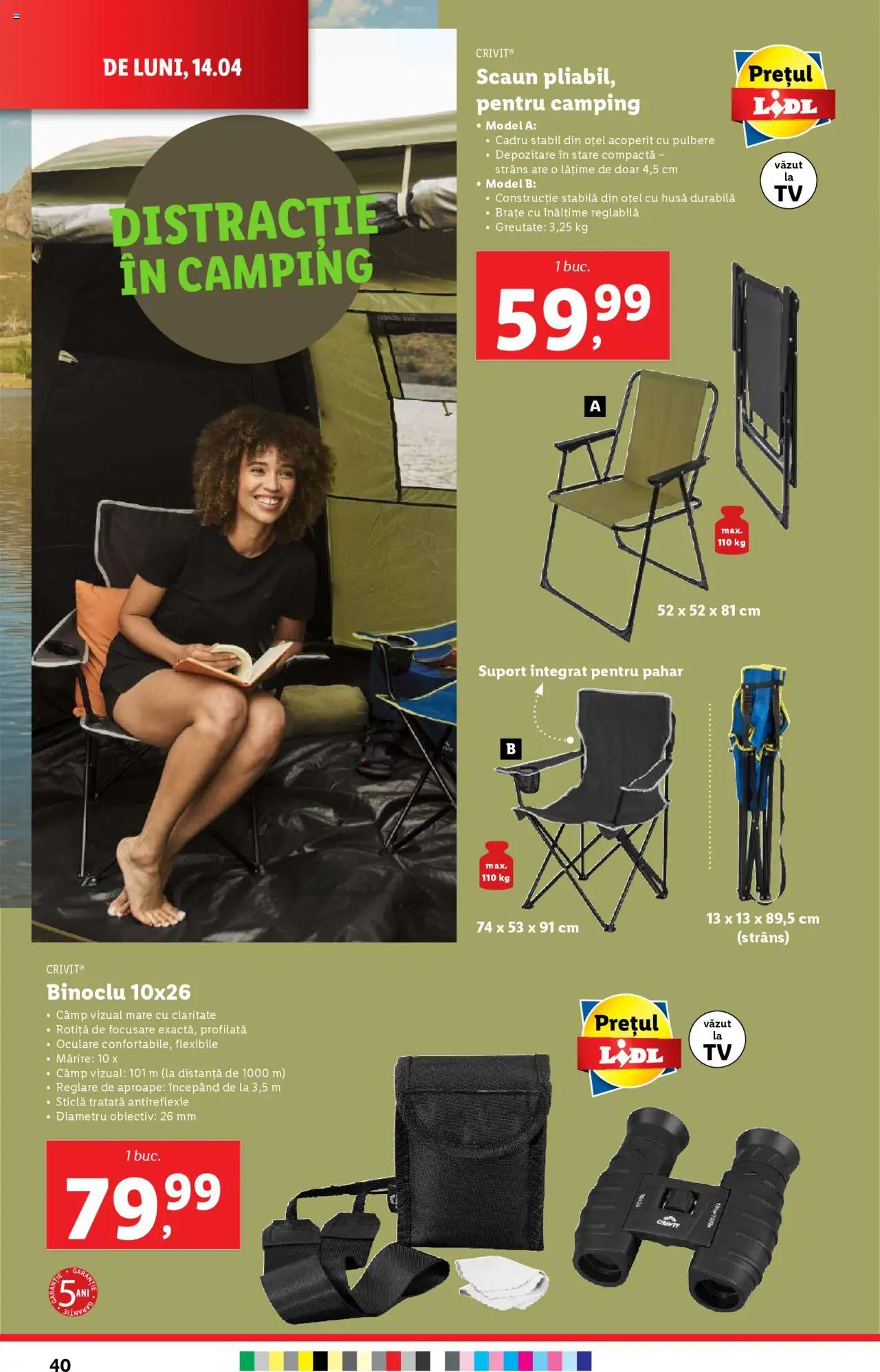 Catalog LIDL 14 - 19 Aprilie 2025 | Pagina 40 | Produse: Scaun
