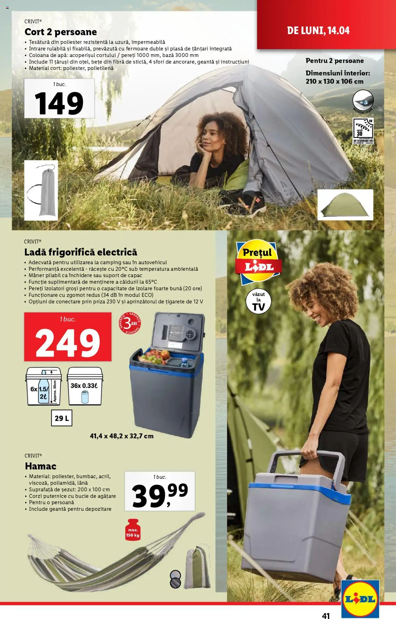 Catalog LIDL 14 - 19 Aprilie 2025 | Pagina 41 | Produse: Geantă, Mâner, Priză, Ladă frigorifică