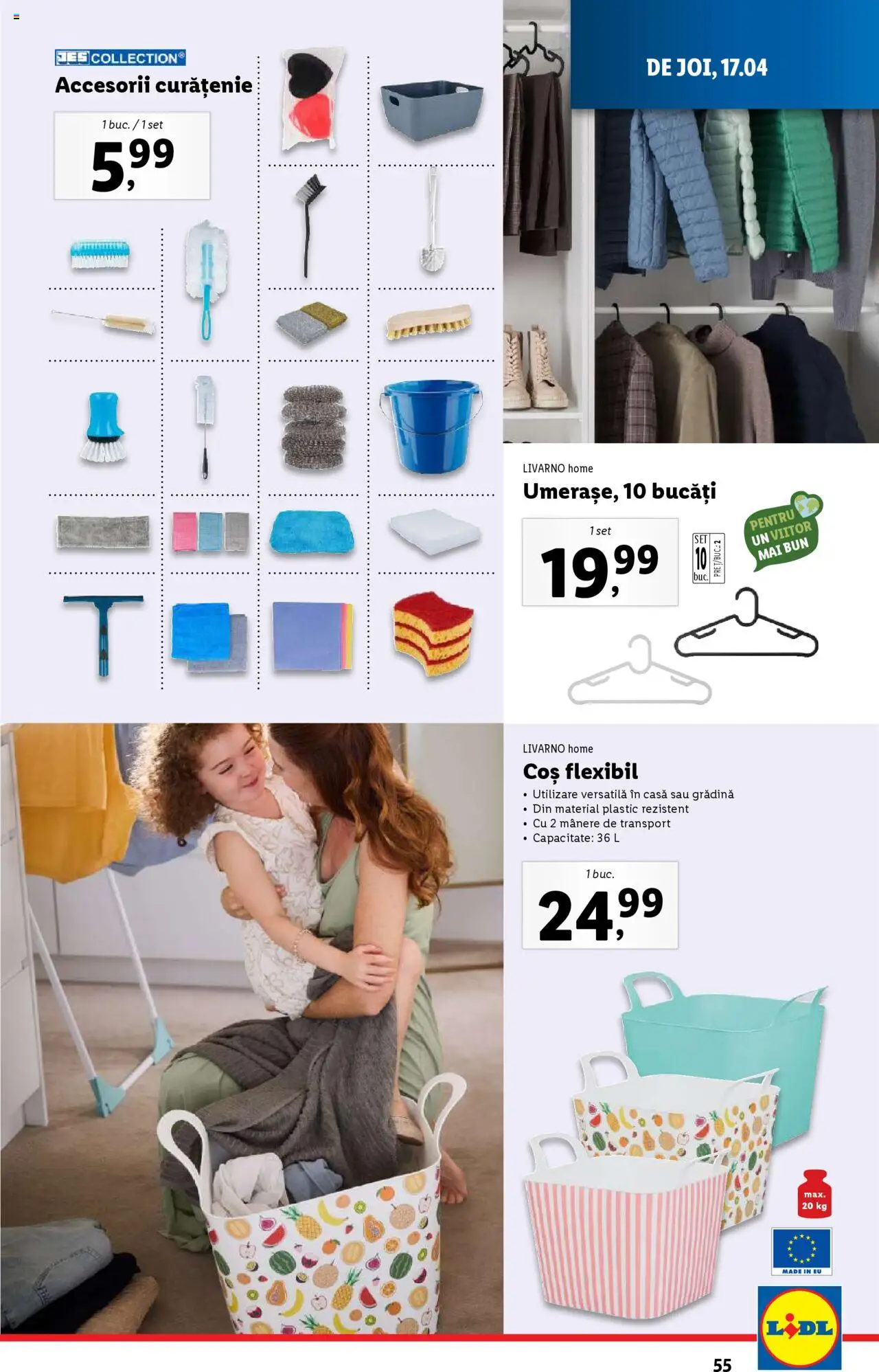 Catalog LIDL 14 - 19 Aprilie 2025 | Pagina 55 | Produse: Coș