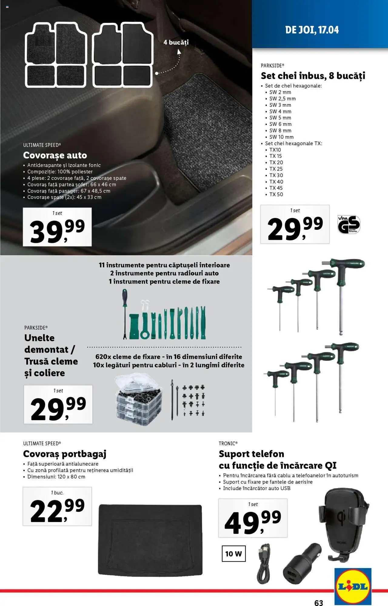 Catalog LIDL 14 - 19 Aprilie 2025 | Pagina 63 | Produse: Telefon, Încărcător, Cablu, Usb