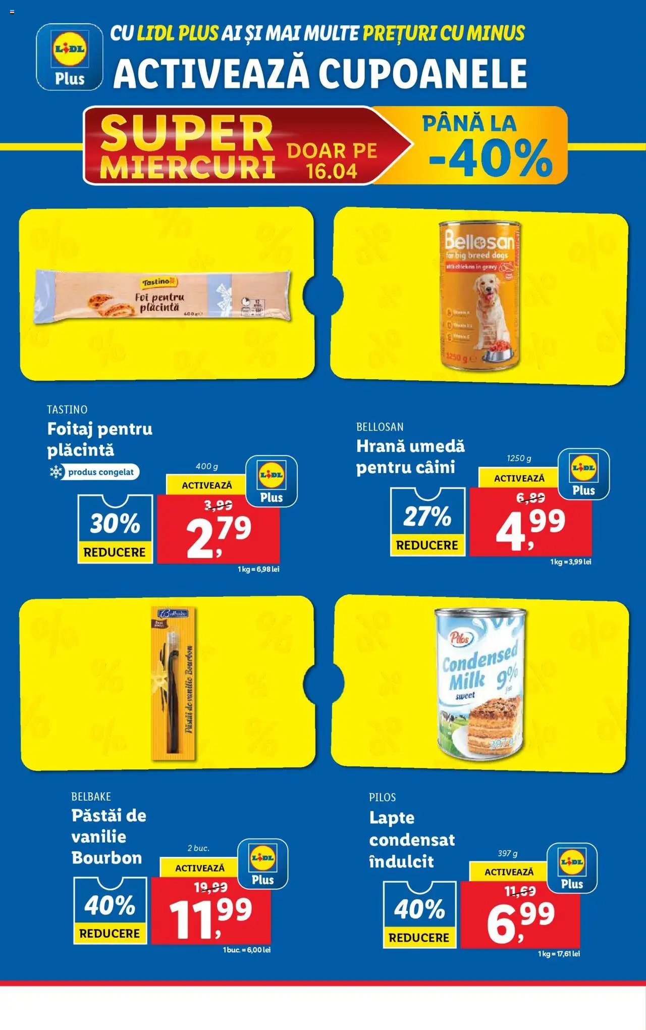 Catalog LIDL 14 - 19 Aprilie 2025 | Pagina 64 | Produse: Toplar, Plăcintă, Lapte, Bourbon