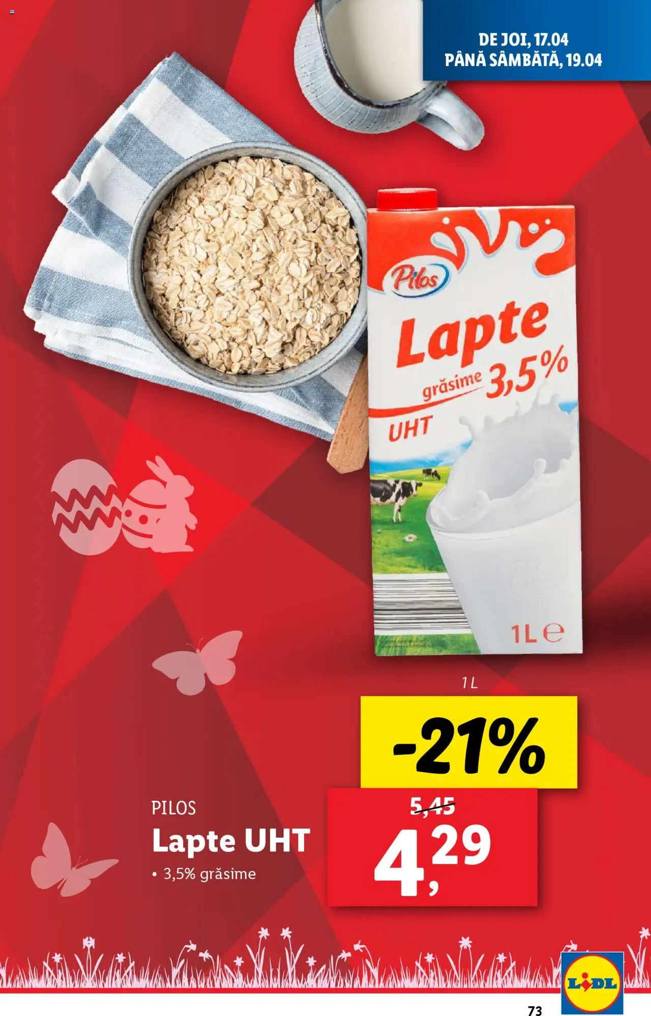 Catalog LIDL 14 - 19 Aprilie 2025 | Pagina 73 | Produse: Toplar, Lapte