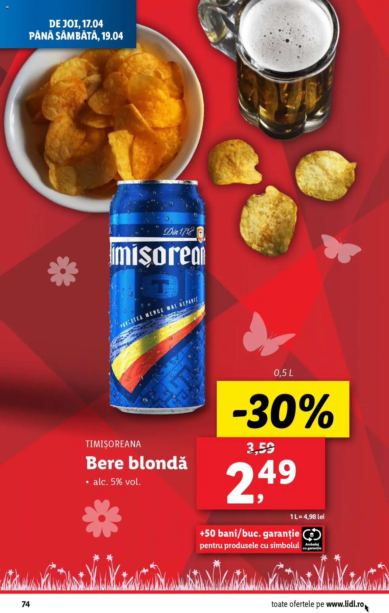 Catalog LIDL 14 - 19 Aprilie 2025 | Pagina 74 | Produse: Bere