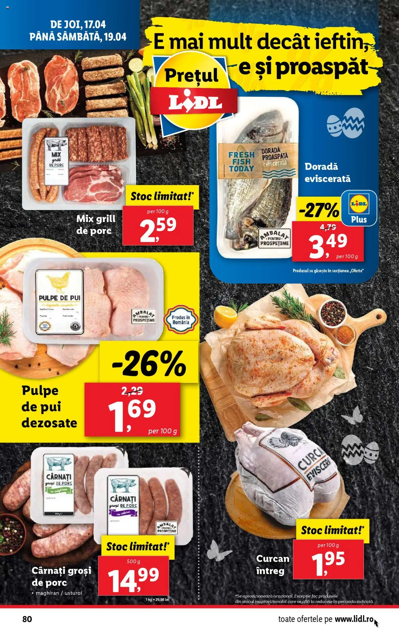 Catalog LIDL 14 - 19 Aprilie 2025 | Pagina 80 | Produse: Grill, Hacıyatmaz Kedi Oyuncağı, Cârnați, Usturoi