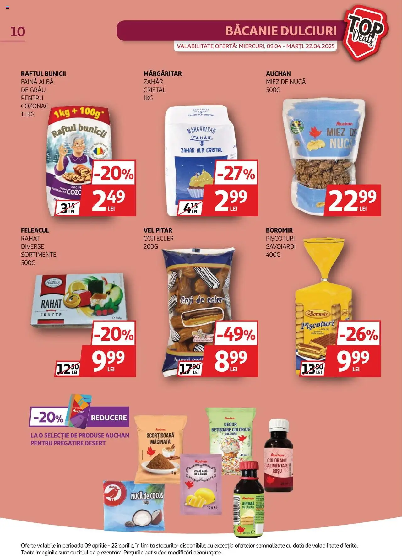 Catalog Auchan 9 - 22 Aprilie 2025 | Pagina 10 | Produse: Făină, Fulgi, Fructe, Lămâie