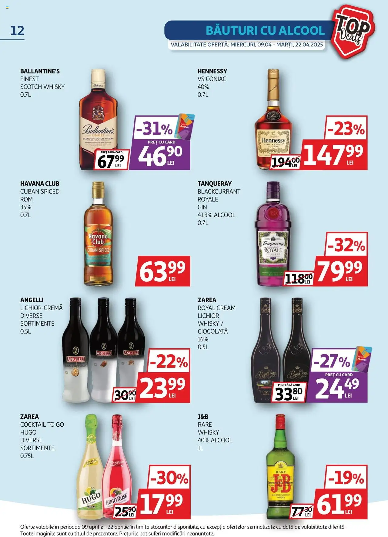 Catalog Auchan 9 - 22 Aprilie 2025 | Pagina 12 | Produse: Lichior, Cremă, Ciocolată, Cocktail