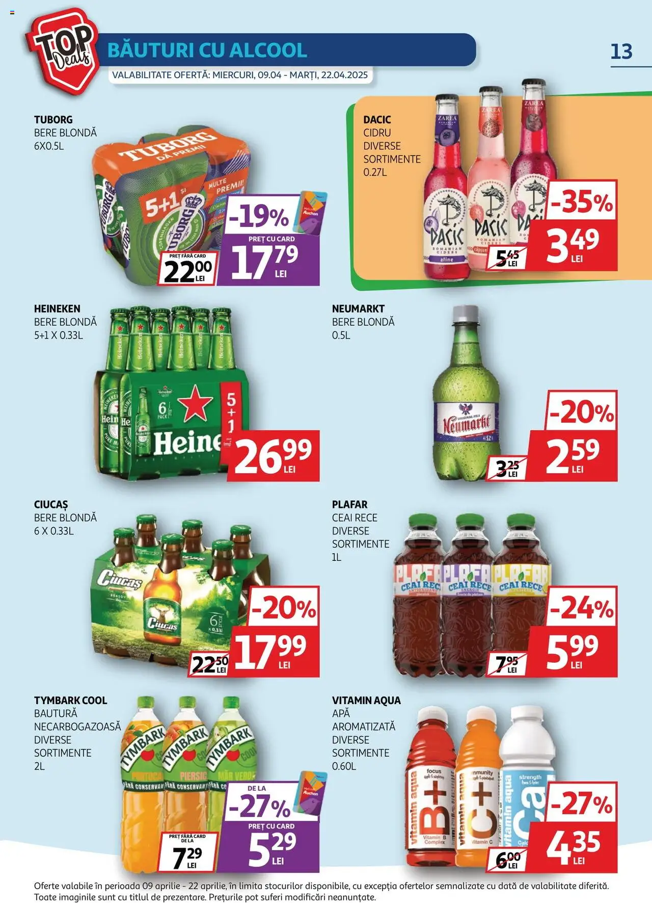 Catalog Auchan 9 - 22 Aprilie 2025 | Pagina 13 | Produse: Afine, Bere, Ceai, Căpșuni