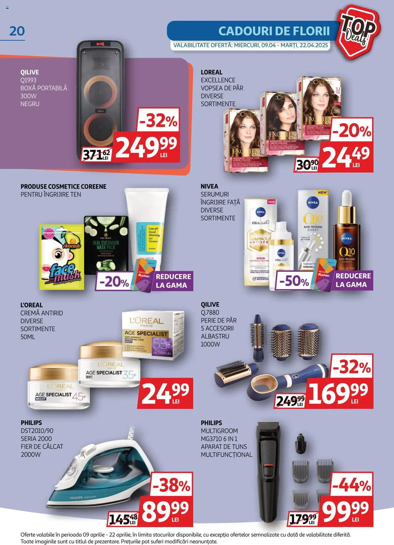 Catalog Auchan 9 - 22 Aprilie 2025 | Pagina 20 | Produse: Enginar, Serum, Vopsea, Cremă