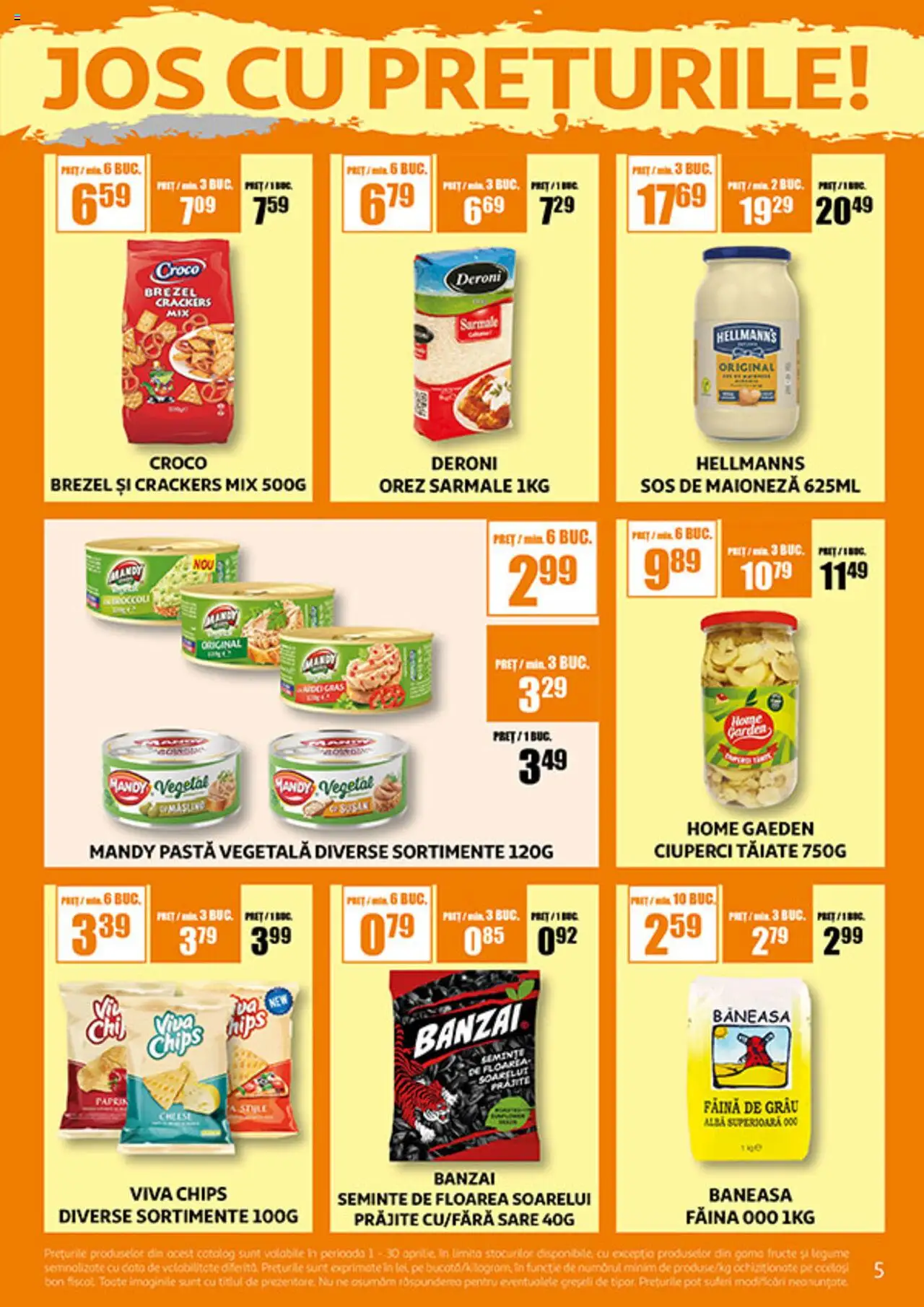 Catalog Auchan 1 - 30 Aprilie 2025 | Pagina 5 | Produse: Fructe, Bant, Maioneză, Sos