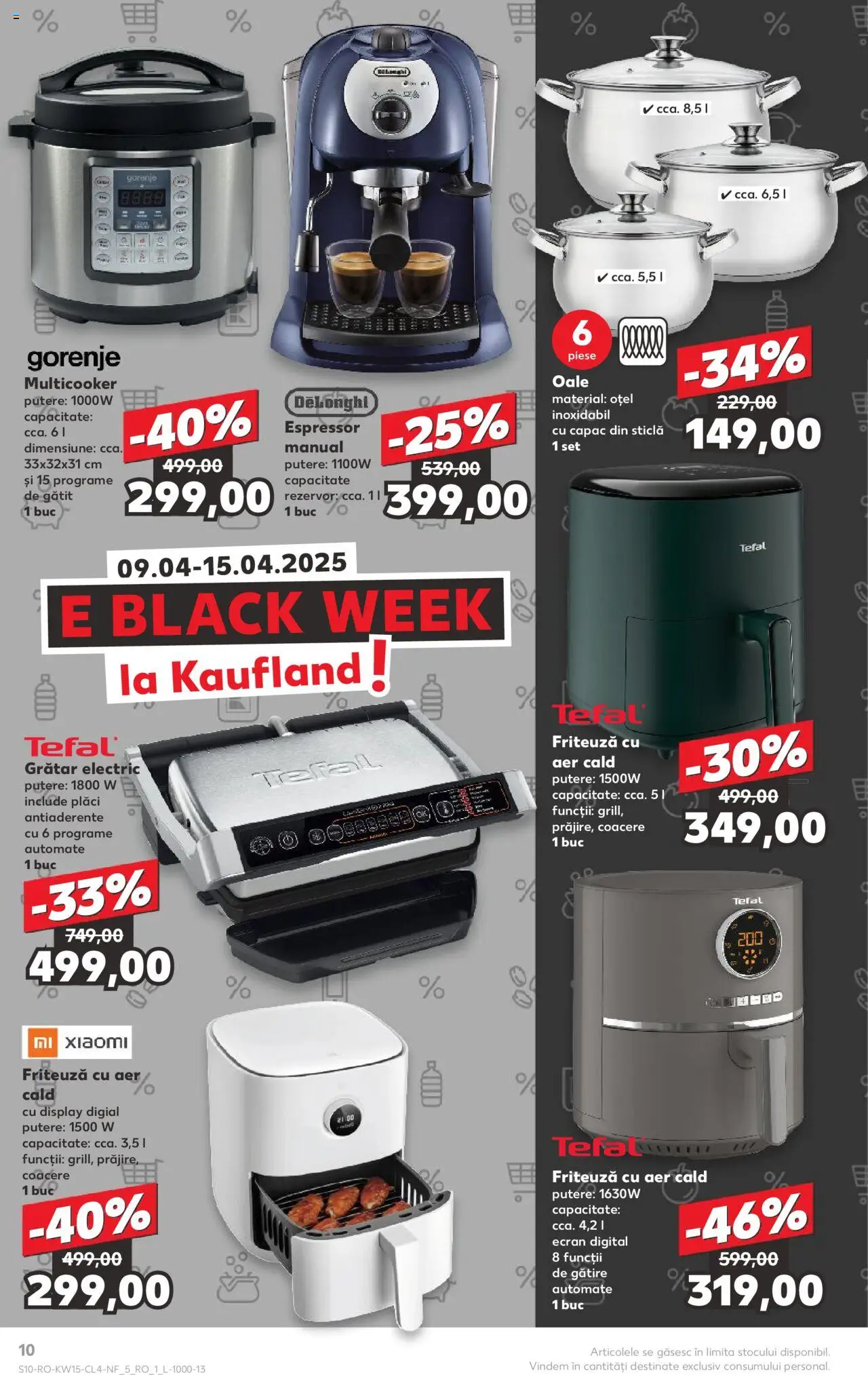 Catalog Kaufland 9 - 15 Aprilie 2025 | Pagina 10 | Produse: Espressor, Ginseng, Friteuză, Grătar