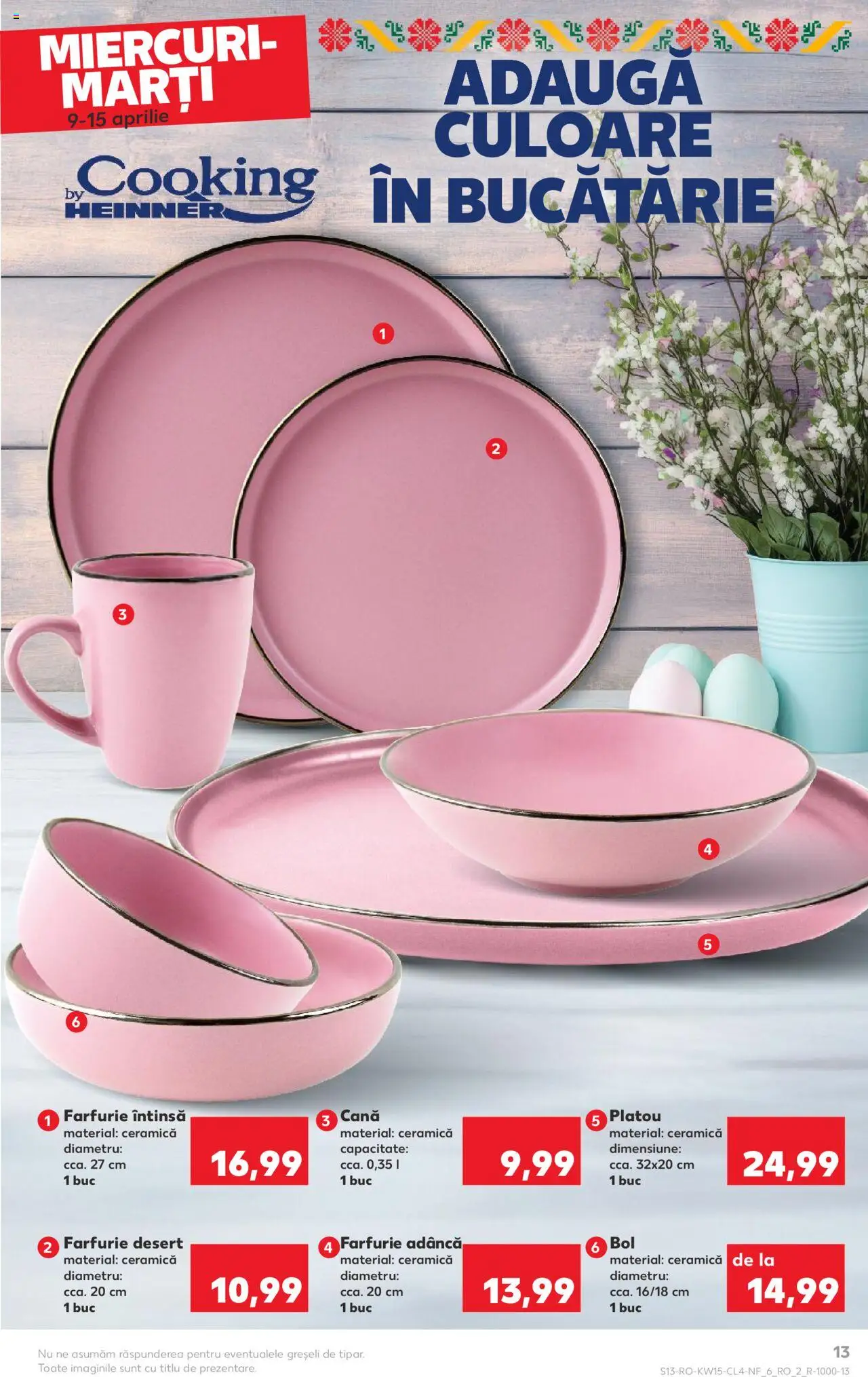 Catalog Kaufland 9 - 15 Aprilie 2025 | Pagina 13 | Produse: Bucătărie, Farfurie