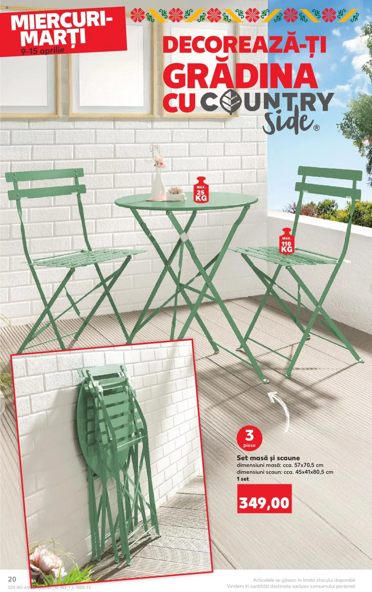 Catalog Kaufland 9 - 15 Aprilie 2025 | Pagina 20 | Produse: Masă, Scaun