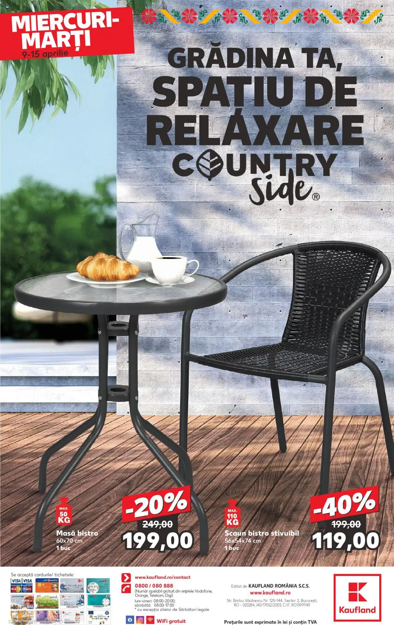 Catalog Kaufland 9 - 15 Aprilie 2025 | Pagina 22 | Produse: Masă, Scaun
