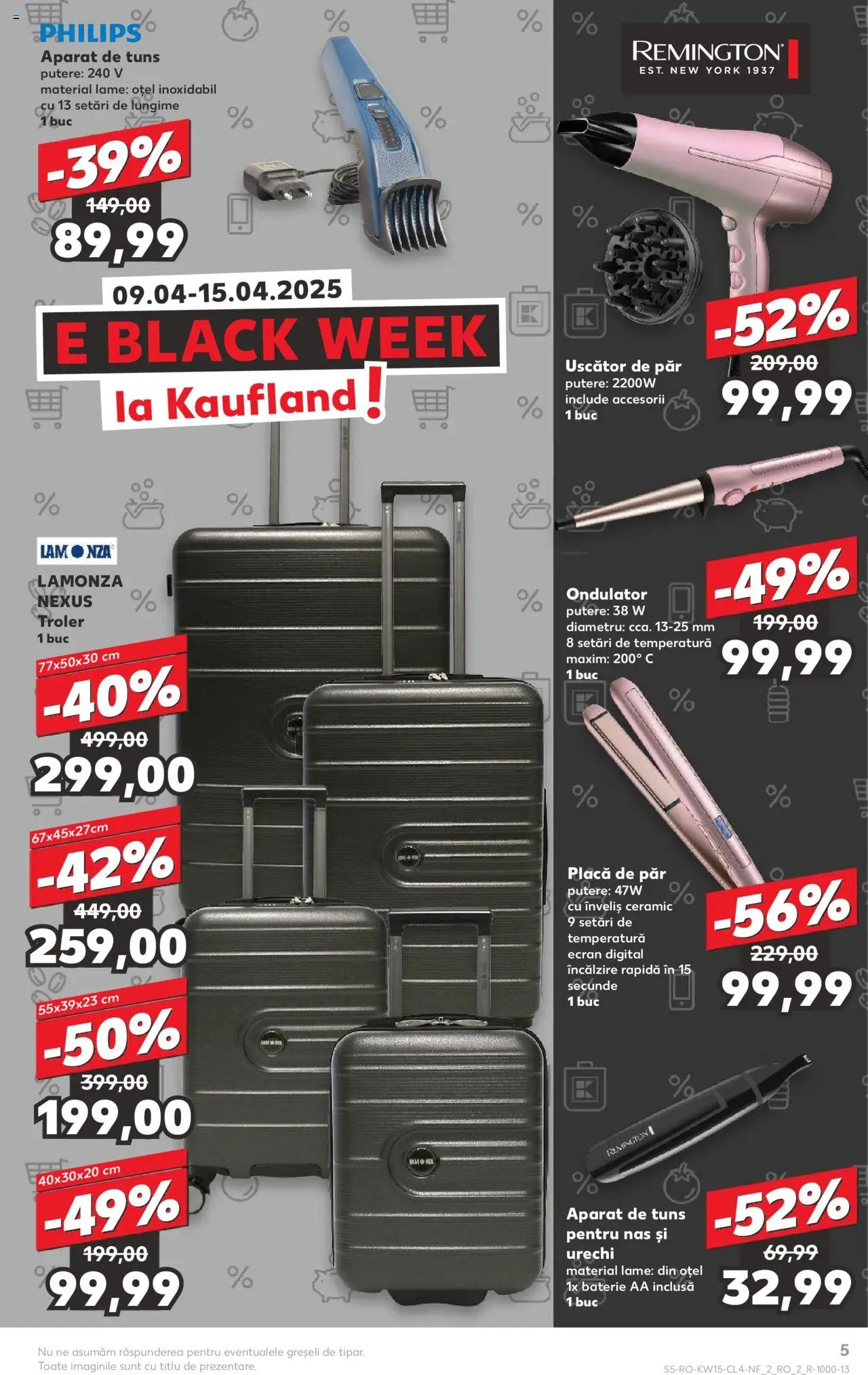 Catalog Kaufland 9 - 15 Aprilie 2025 | Pagina 5 | Produse: Enginar, Ondulator, Uscător De Păr, Baterie