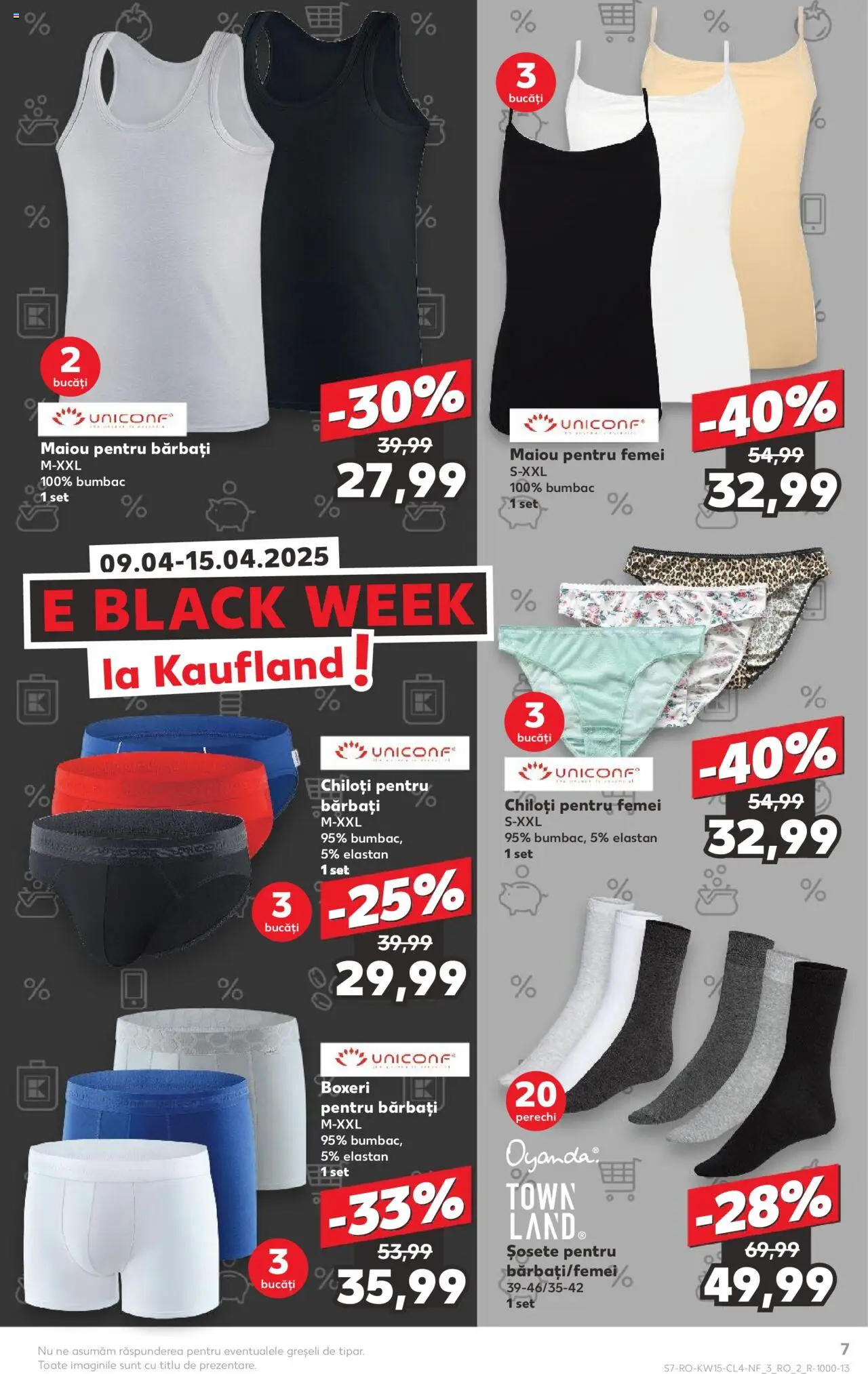 Catalog Kaufland 9 - 15 Aprilie 2025 | Pagina 7 | Produse: Maiou, Chiloți, Șosete, Boxeri