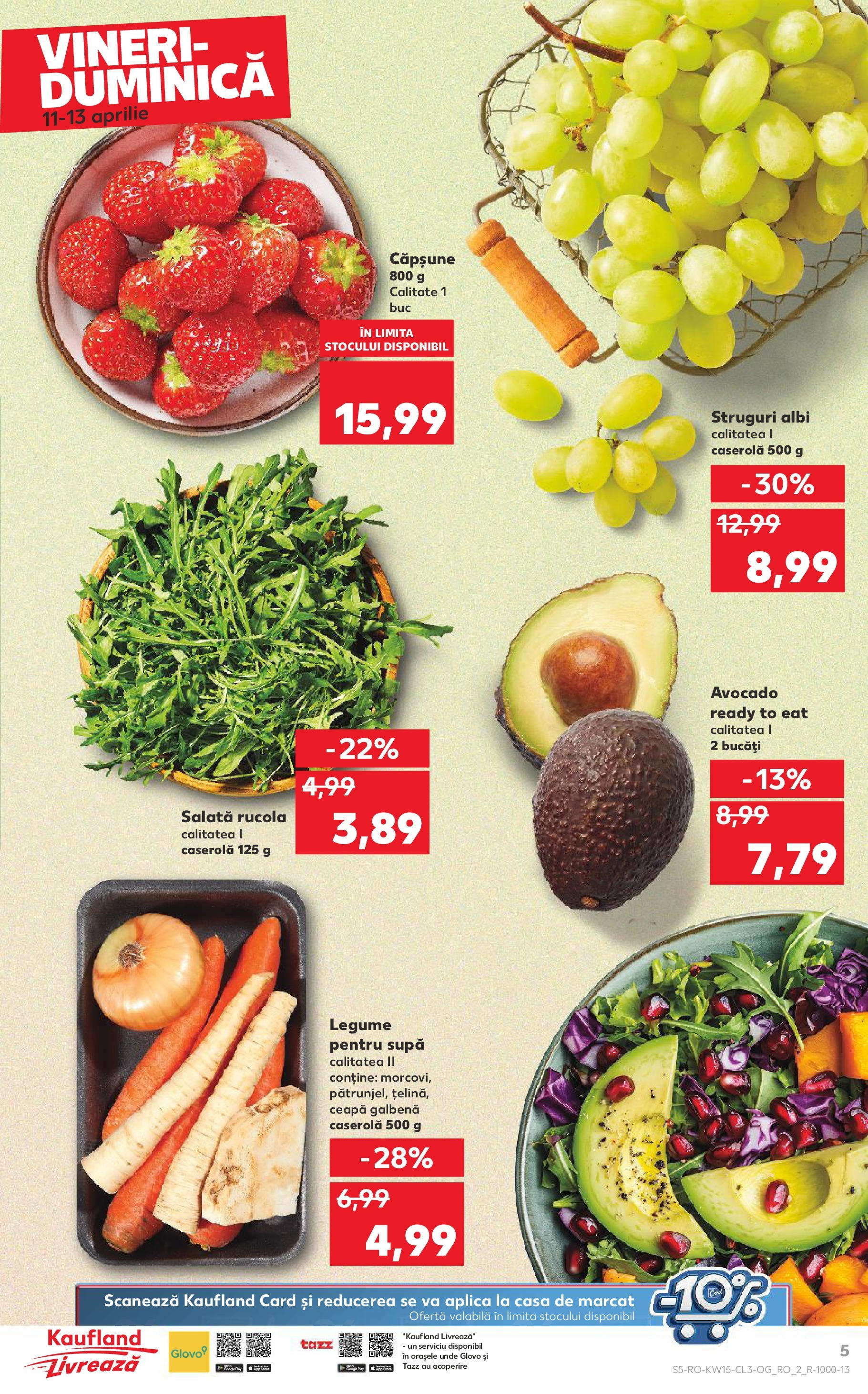 Catalog Kaufland 11 - 13 Aprilie 2025 | Pagina 5 | Produse: Ceapă galbenă, Avocado, Ceapă, Legume