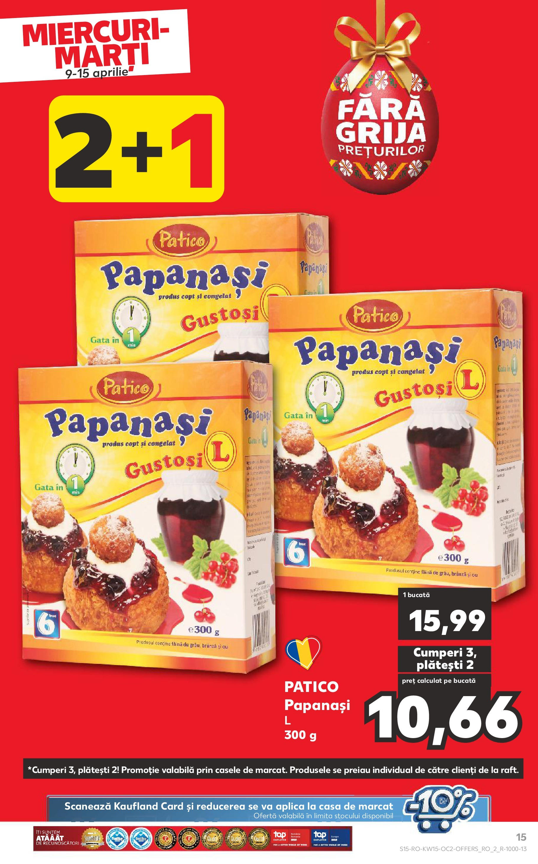 Catalog Kaufland 9 - 15 Aprilie 2025 | Pagina 15 | Produse: Brânză