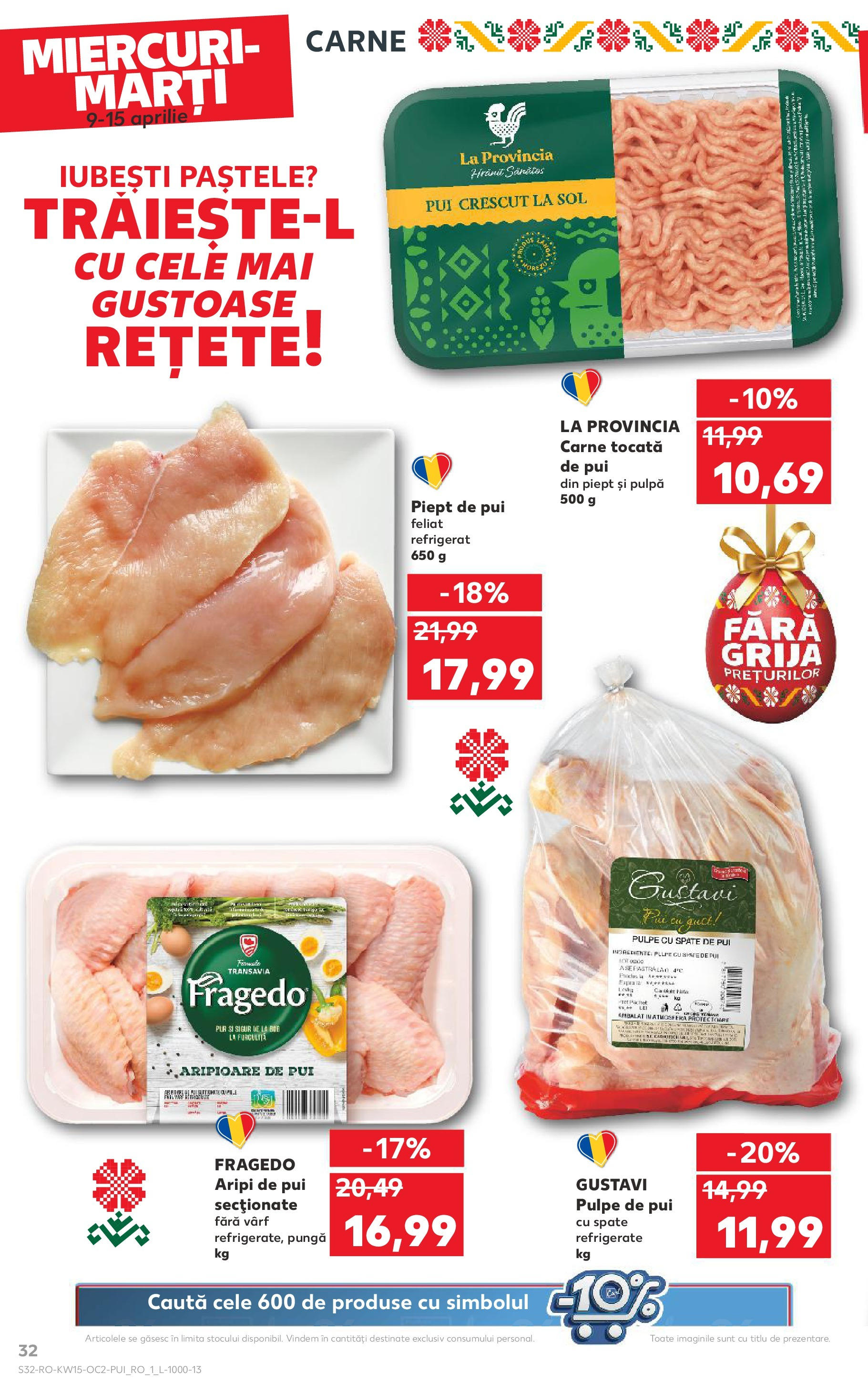Catalog Kaufland 9 - 15 Aprilie 2025 | Pagina 32 | Produse: Pungă, Hacıyatmaz Kedi Oyuncağı, Carne tocată