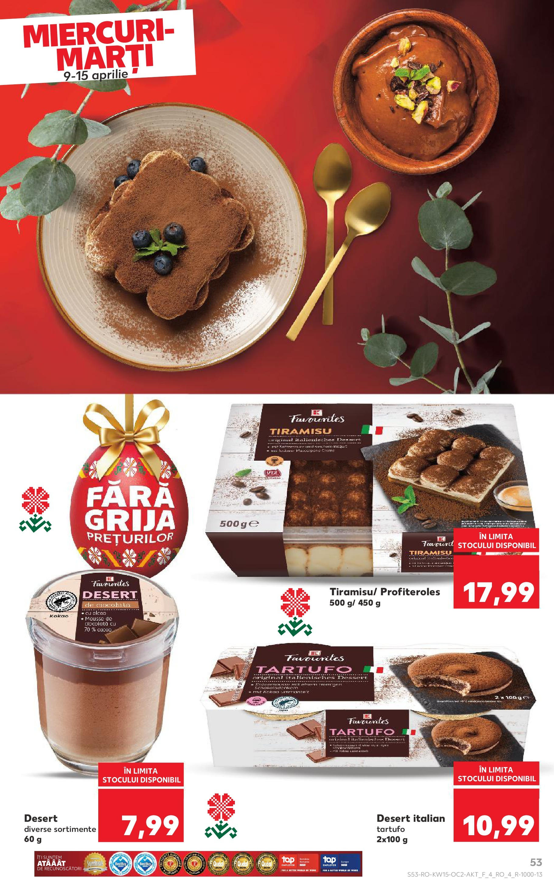 Catalog Kaufland 9 - 15 Aprilie 2025 | Pagina 53 | Produse: Tiramisu, Cacao