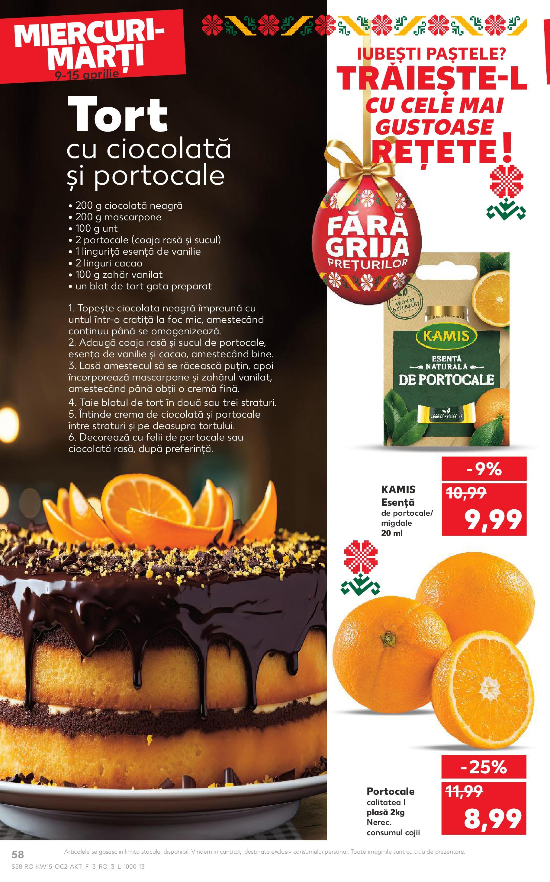 Catalog Kaufland 9 - 15 Aprilie 2025 | Pagina 58 | Produse: Cratiță, Ciocolată, Cacao, Zahăr