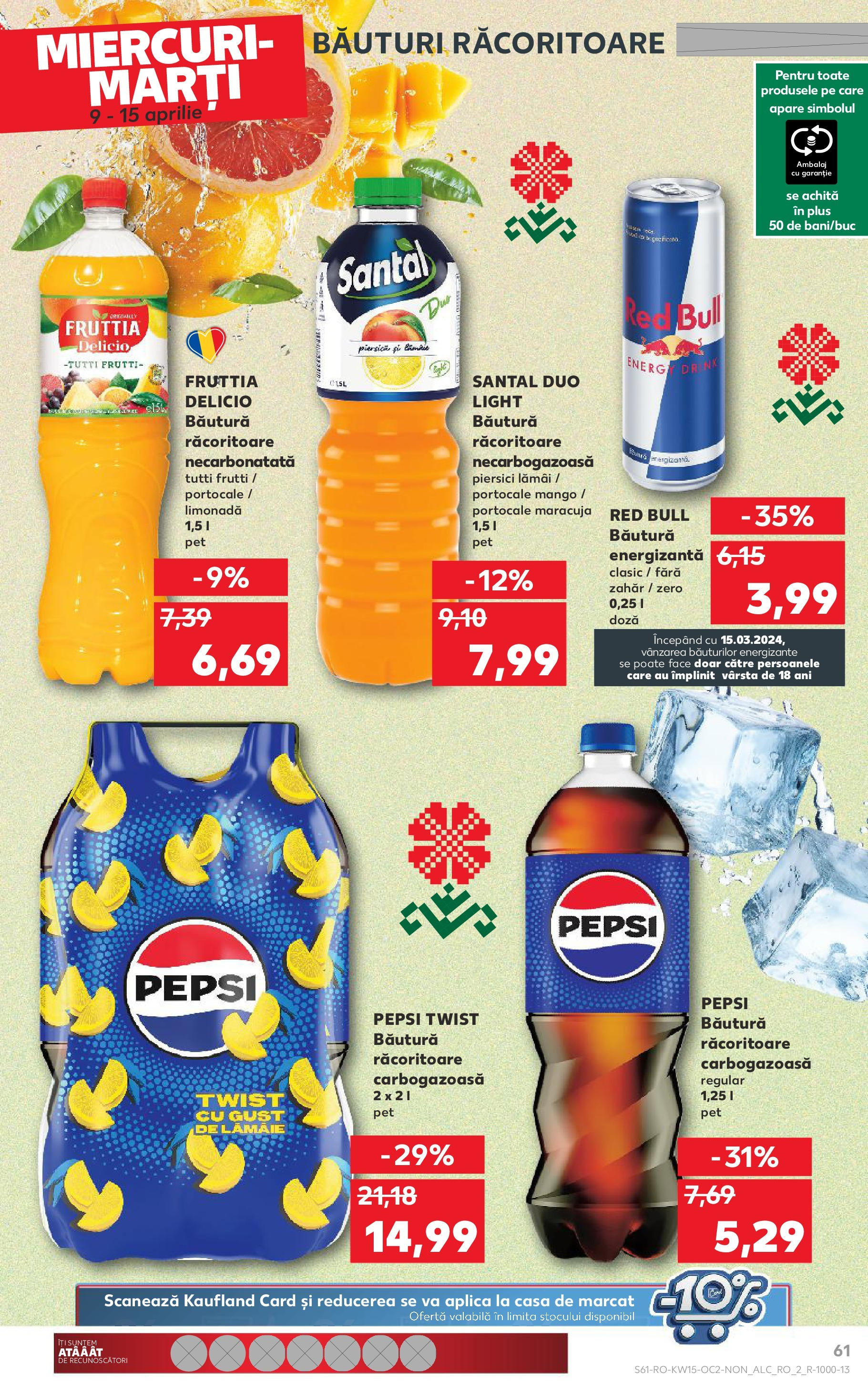 Catalog Kaufland 9 - 15 Aprilie 2025 | Pagina 61 | Produse: Köpek Sabunu, Băutură energizantă, Portocale, Mango