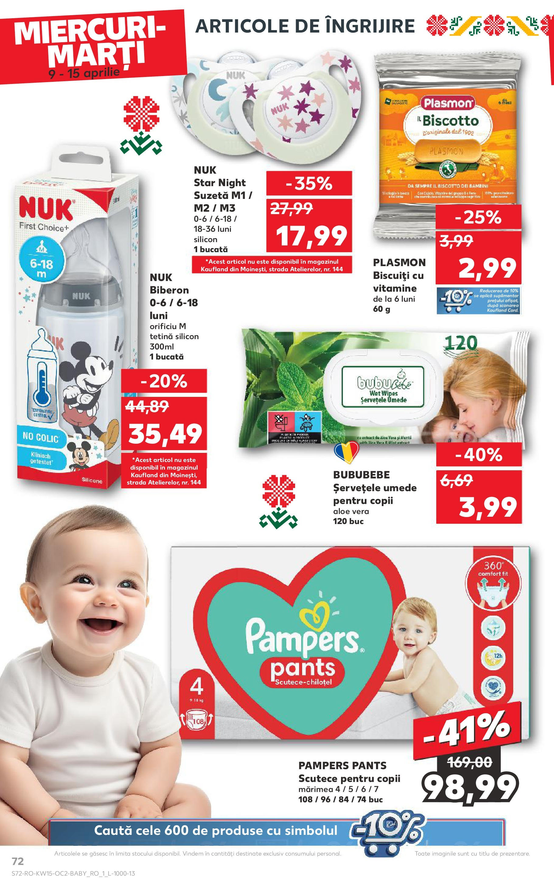 Catalog Kaufland 9 - 15 Aprilie 2025 | Pagina 72 | Produse: Pirinç gevreği, Aloe vera, Șervețele umede, Biscuiți