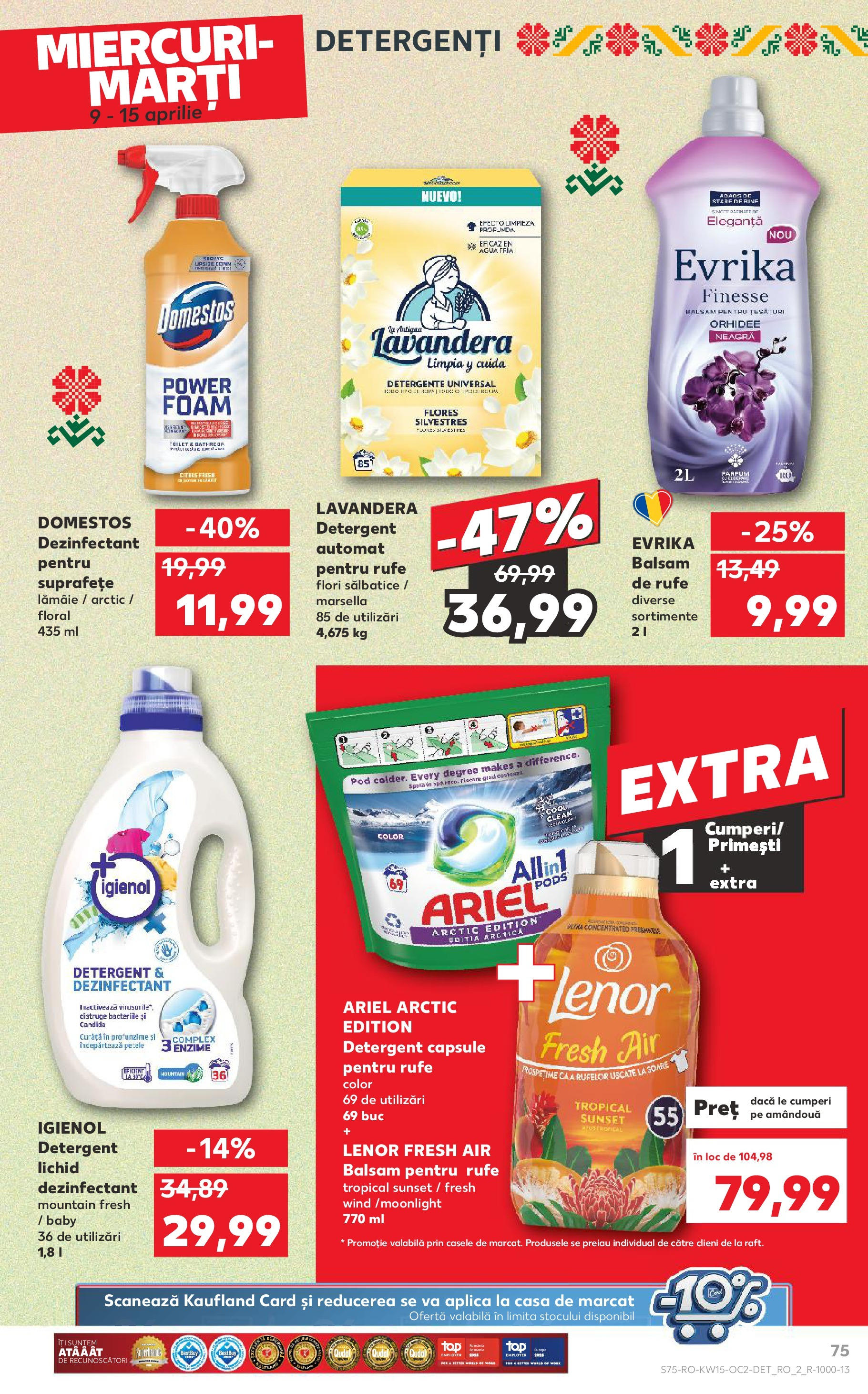 Catalog Kaufland 9 - 15 Aprilie 2025 | Pagina 75 | Produse: Orhidee, Parfum, Balsam, Detergent