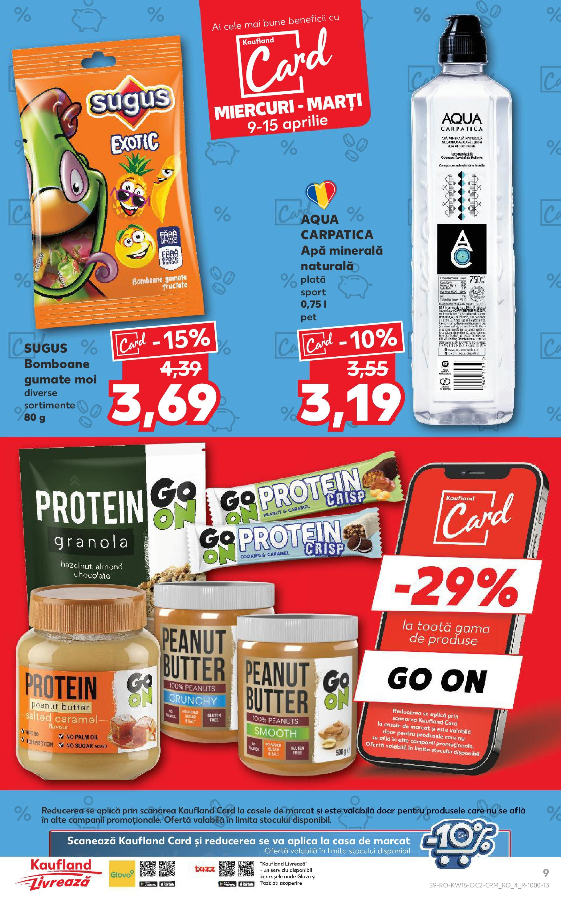 Catalog Kaufland 9 - 15 Aprilie 2025 | Pagina 9 | Produse: Yazı tahtası kalemi, Bomboane, Apă