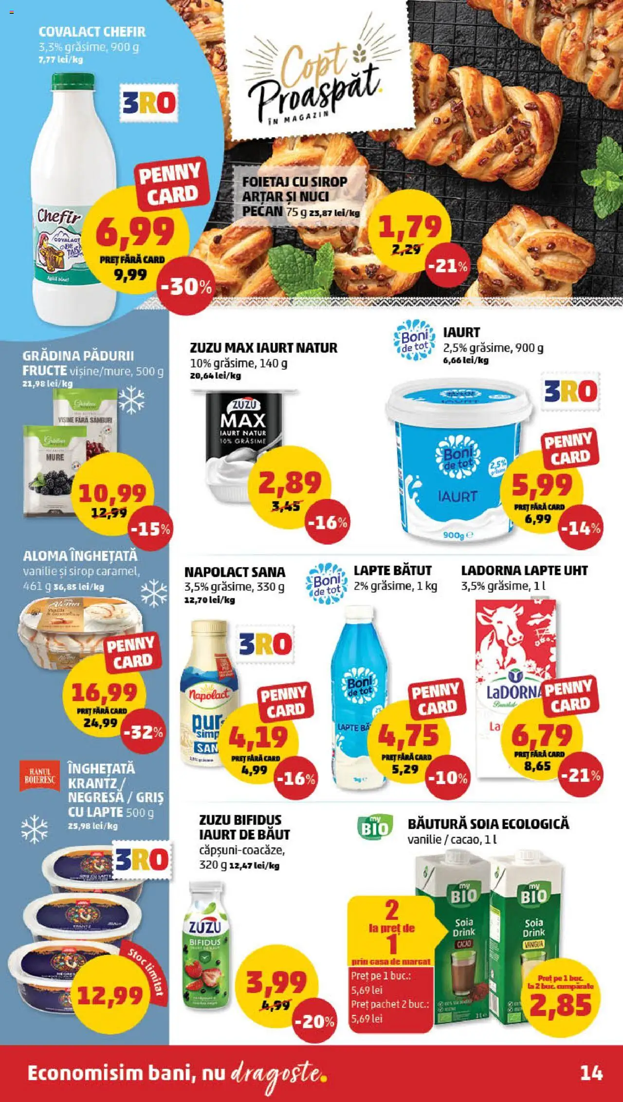 Catalog PENNY Market 9 - 15 Aprilie 2025 | Pagina 14 | Produse: Iaurt, Sirop, Înghețată, Fructe