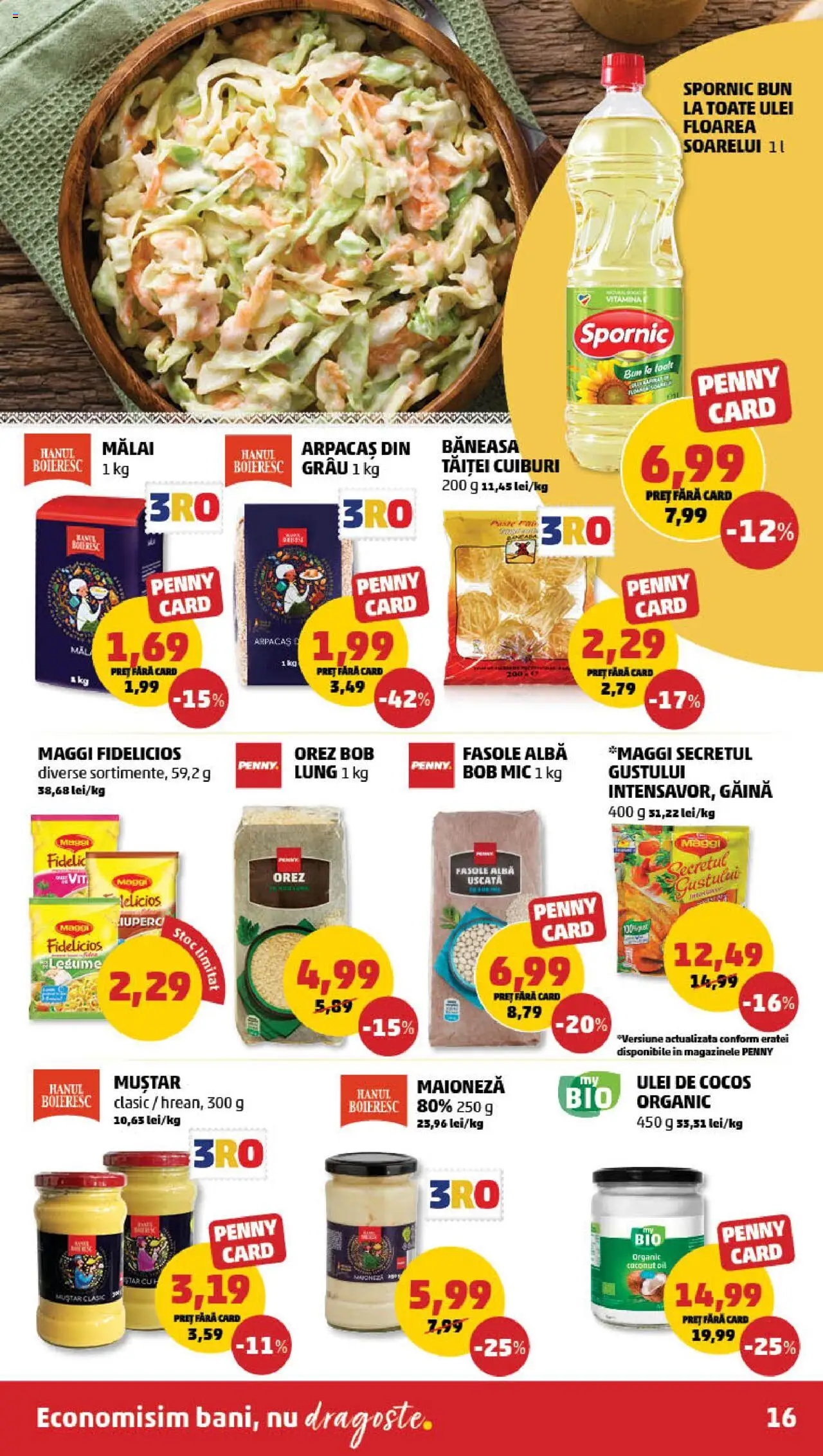 Catalog PENNY Market 9 - 15 Aprilie 2025 | Pagina 16 | Produse: Muștar, Fasole albă, Legume, Maioneză