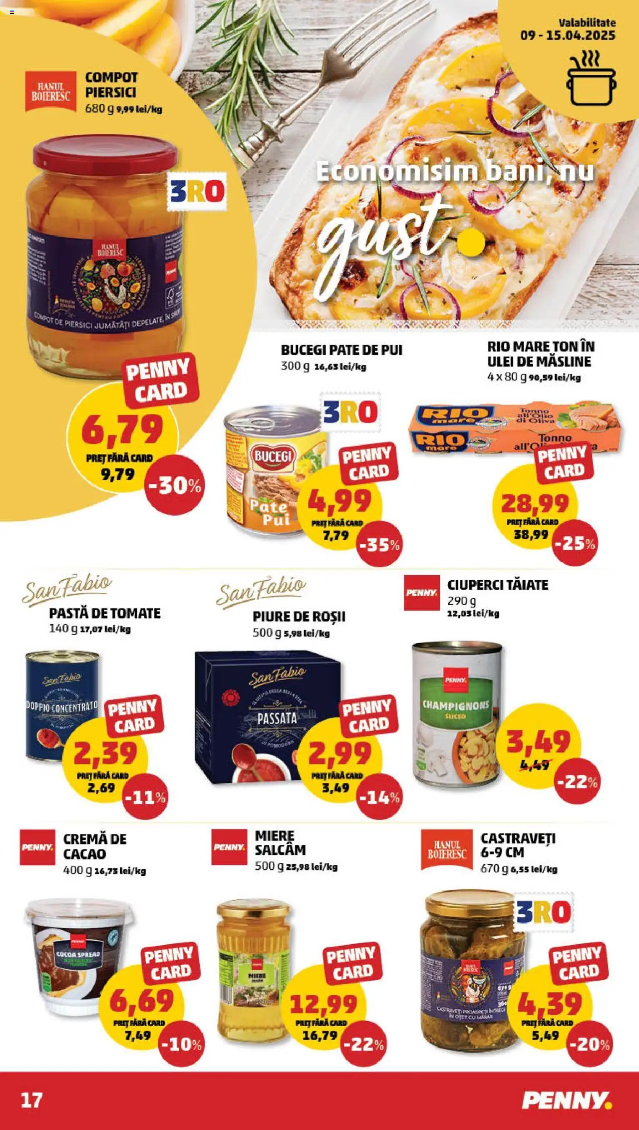 Catalog PENNY Market 9 - 15 Aprilie 2025 | Pagina 17 | Produse: Hacıyatmaz Kedi Oyuncağı, Ciuperci, Ulei, Compot