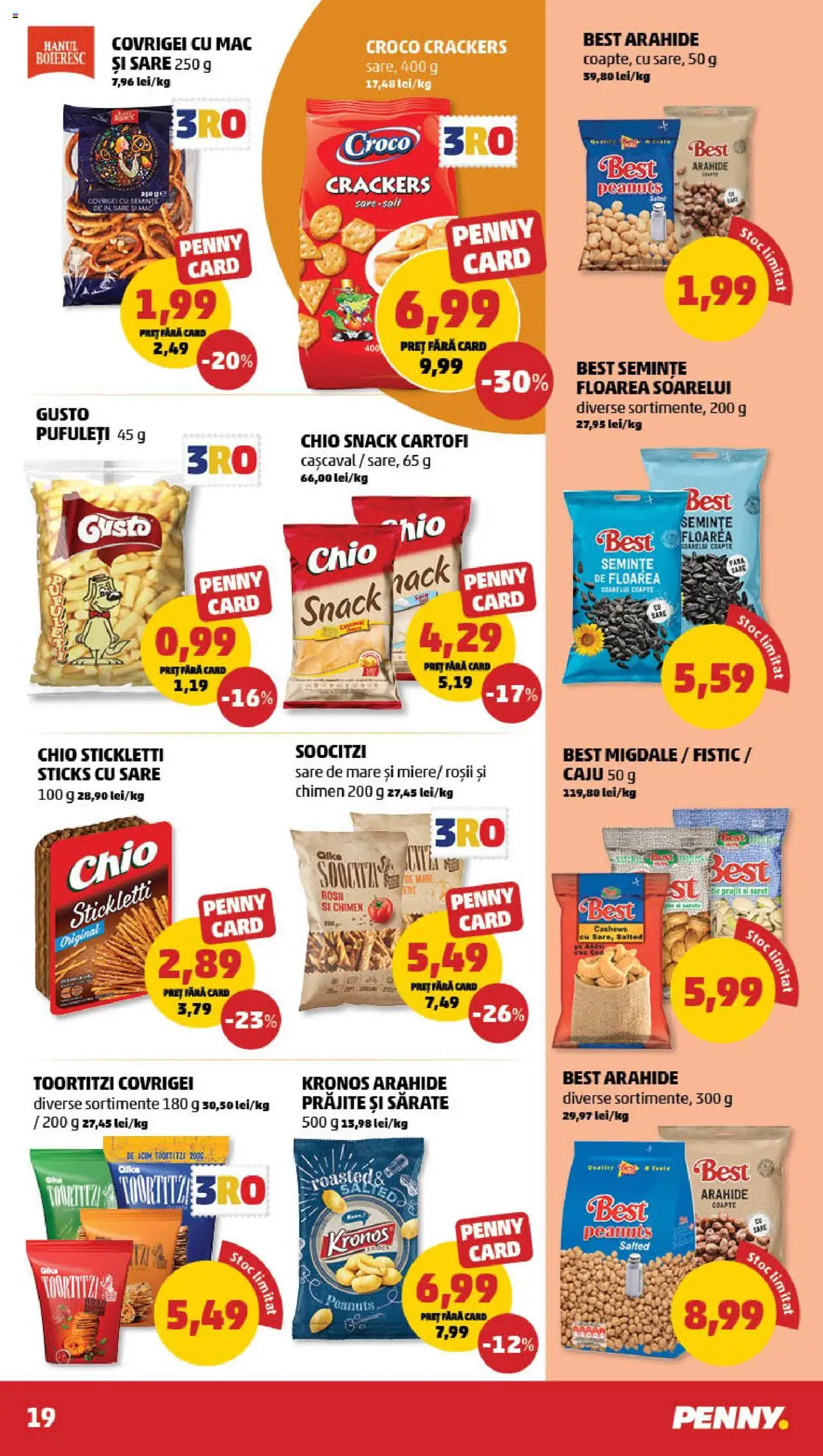 Catalog PENNY Market 9 - 15 Aprilie 2025 | Pagina 19 | Produse: Arahide, Semințe, Covrigei, Fistic