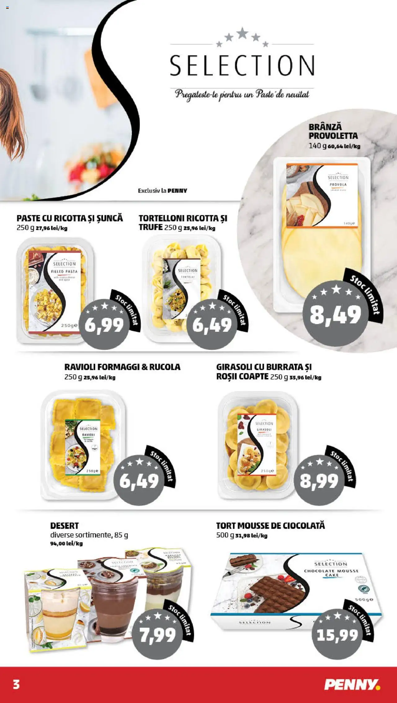 Catalog PENNY Market 9 - 15 Aprilie 2025 | Pagina 3 | Produse: Çift taraflı üst, Tort, Ciocolată, Șuncă