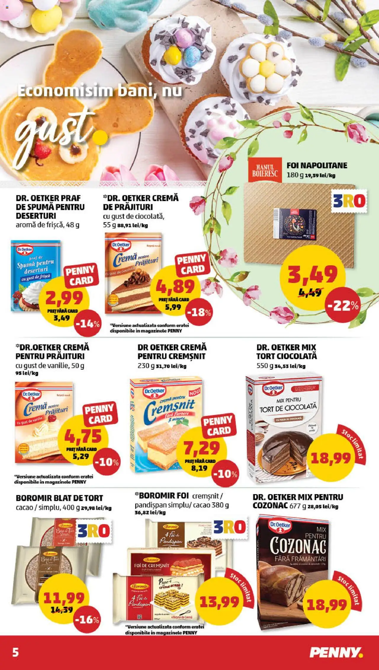 Catalog PENNY Market 9 - 15 Aprilie 2025 | Pagina 5 | Produse: Napolitane, Tort, Cremă, Ciocolată