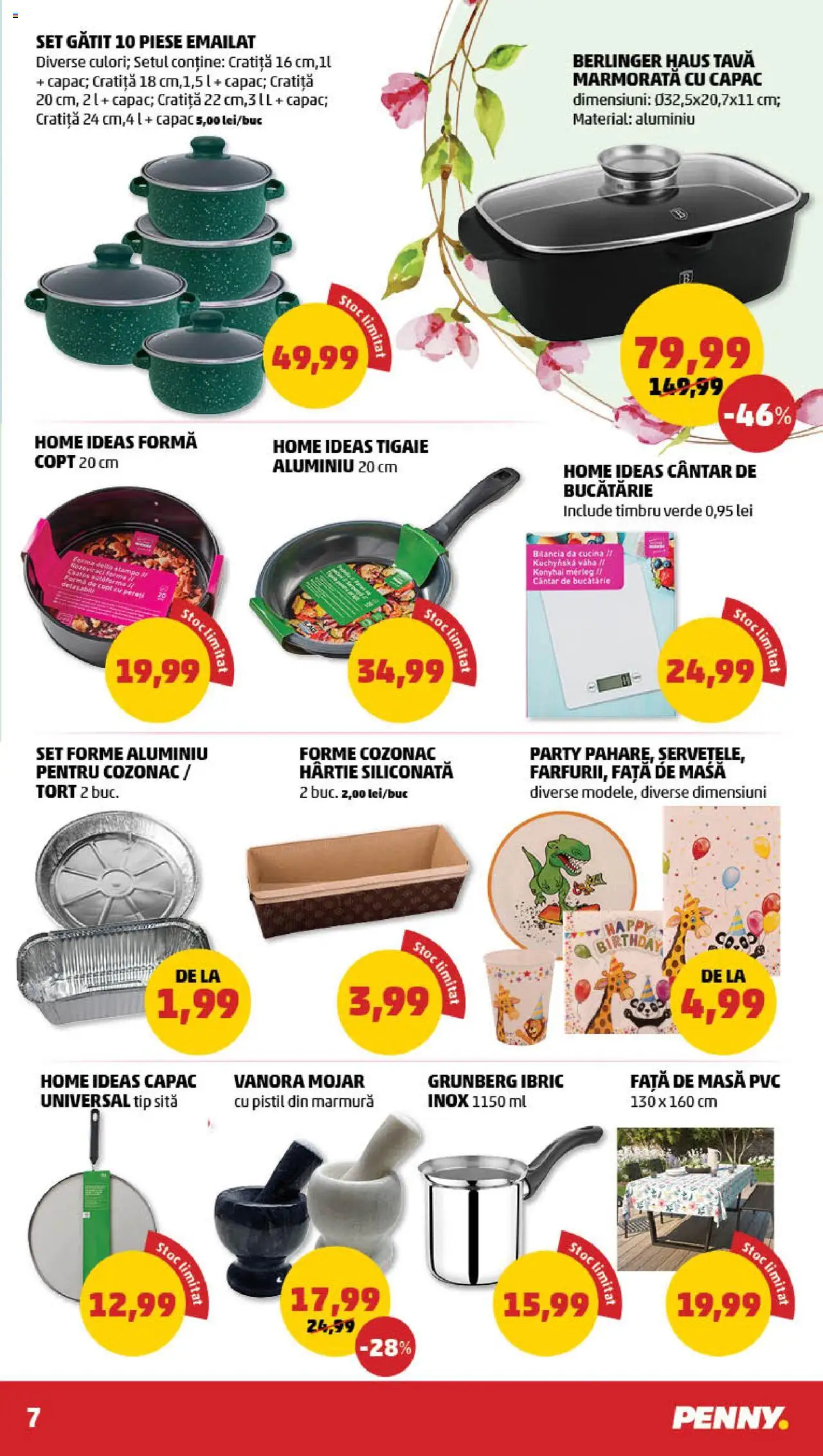 Catalog PENNY Market 9 - 15 Aprilie 2025 | Pagina 7 | Produse: Cratiță, Față de masă, Sită, Bucătărie