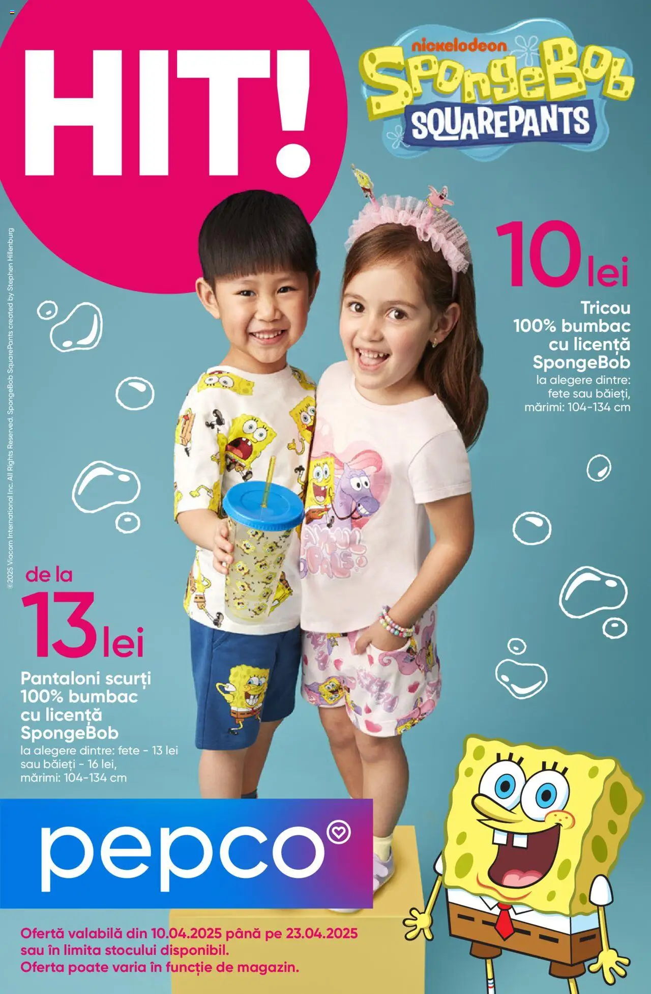 Catalog Pepco 10 - 23 Aprilie 2025 | Pagina 1 | Produse: Tricou, Pantaloni, Pantaloni scurți