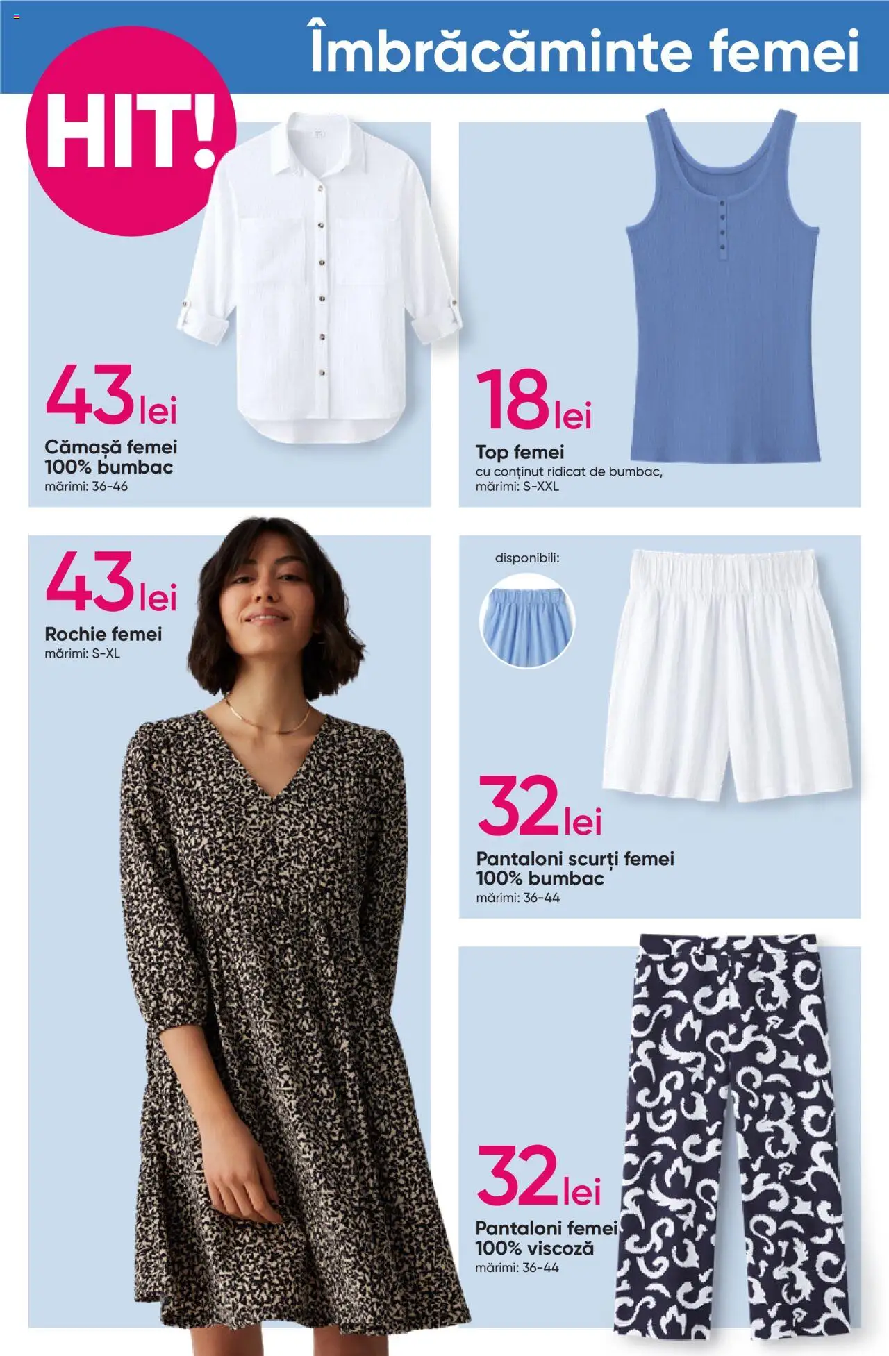 Catalog Pepco 10 - 23 Aprilie 2025 | Pagina 10 | Produse: Rochie, Top, Pantaloni, Pantaloni scurți