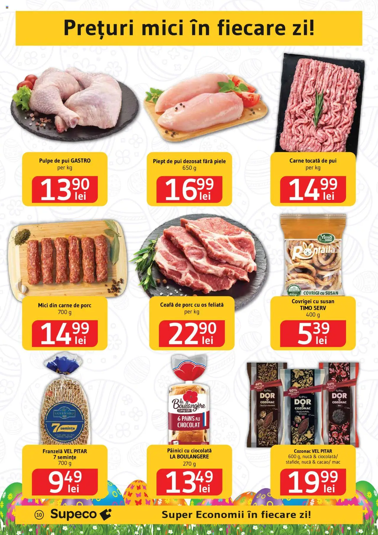 Catalog Supeco 10 - 23 Aprilie 2025 | Pagina 10 | Produse: Mici, Ciocolată, Carne De Porc, Cacao