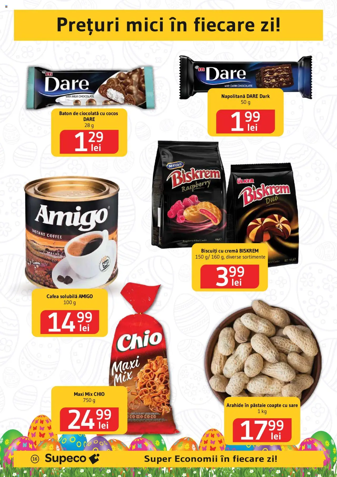 Catalog Supeco 10 - 23 Aprilie 2025 | Pagina 16 | Produse: Cremă, Cafea, Ciocolată, Sare