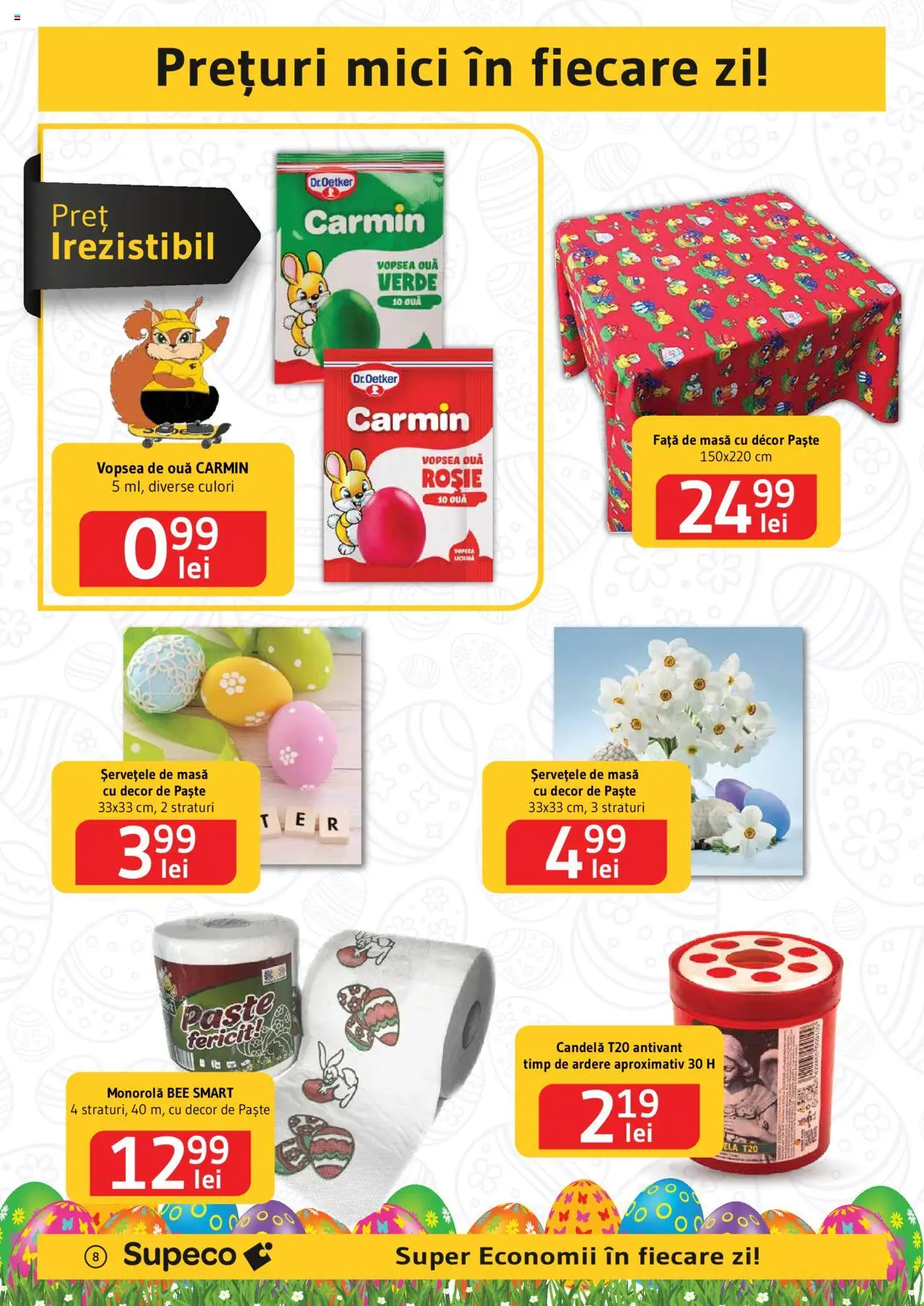Catalog Supeco 10 - 23 Aprilie 2025 | Pagina 8 | Produse: Vopsea, Masă, Mici, Ouă