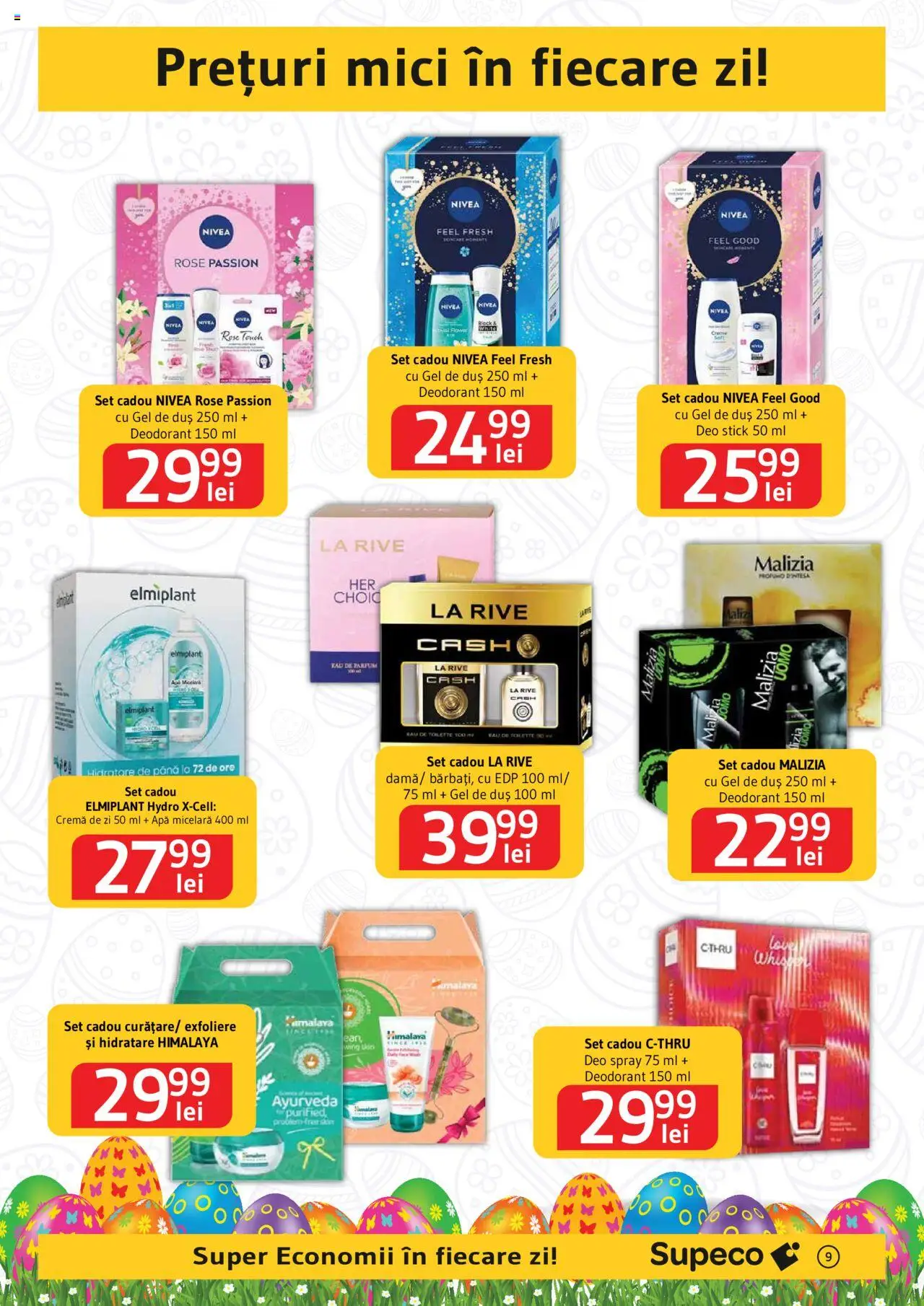 Catalog Supeco 10 - 23 Aprilie 2025 | Pagina 9 | Produse: Cremă, Gel de duș, Deodorant, Apă