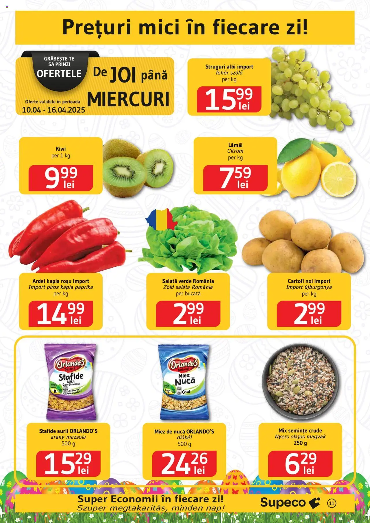 Catalog Supeco 10 - 23 Aprilie 2025 | Pagina 11 | Produse: Mici, Ardei, Stafide, Cartofi