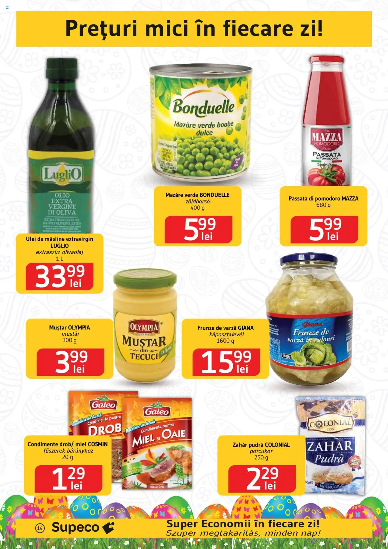 Catalog Supeco 10 - 23 Aprilie 2025 | Pagina 14 | Produse: Mazăre, Bucătărie, Muștar, Condimente