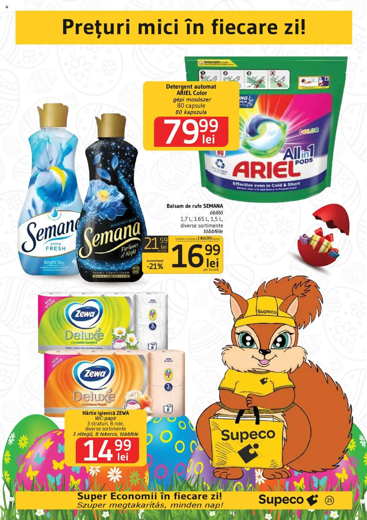 Catalog Supeco 10 - 23 Aprilie 2025 | Pagina 25 | Produse: Kedi Ödül Oyuncakları, Mici, Balsam, Detergent
