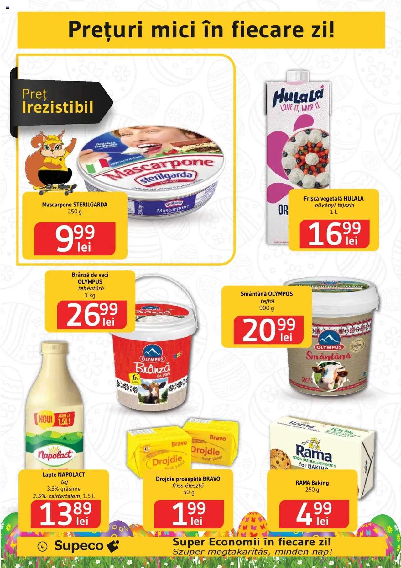 Catalog Supeco 10 - 23 Aprilie 2025 | Pagina 4 | Produse: Mici, Lapte, Frișcă, Smântână