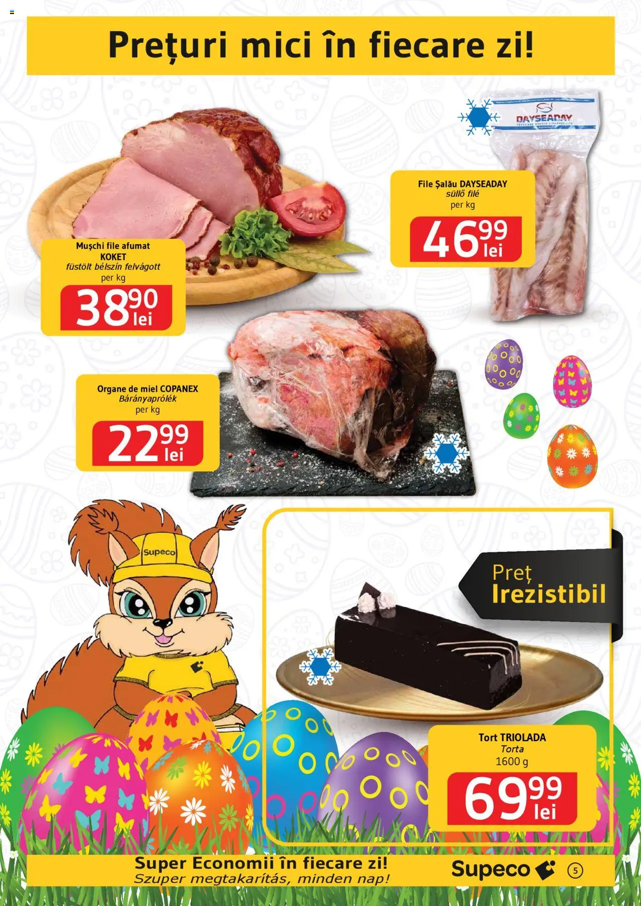 Catalog Supeco 10 - 23 Aprilie 2025 | Pagina 5 | Produse: Mici, Tort