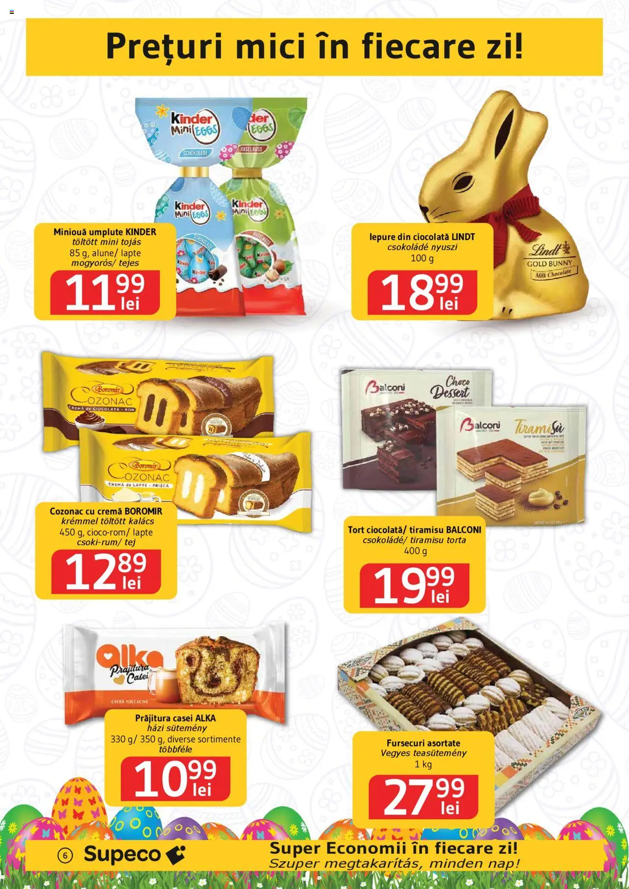 Catalog Supeco 10 - 23 Aprilie 2025 | Pagina 6 | Produse: Mici, Tort, Cremă, Rom